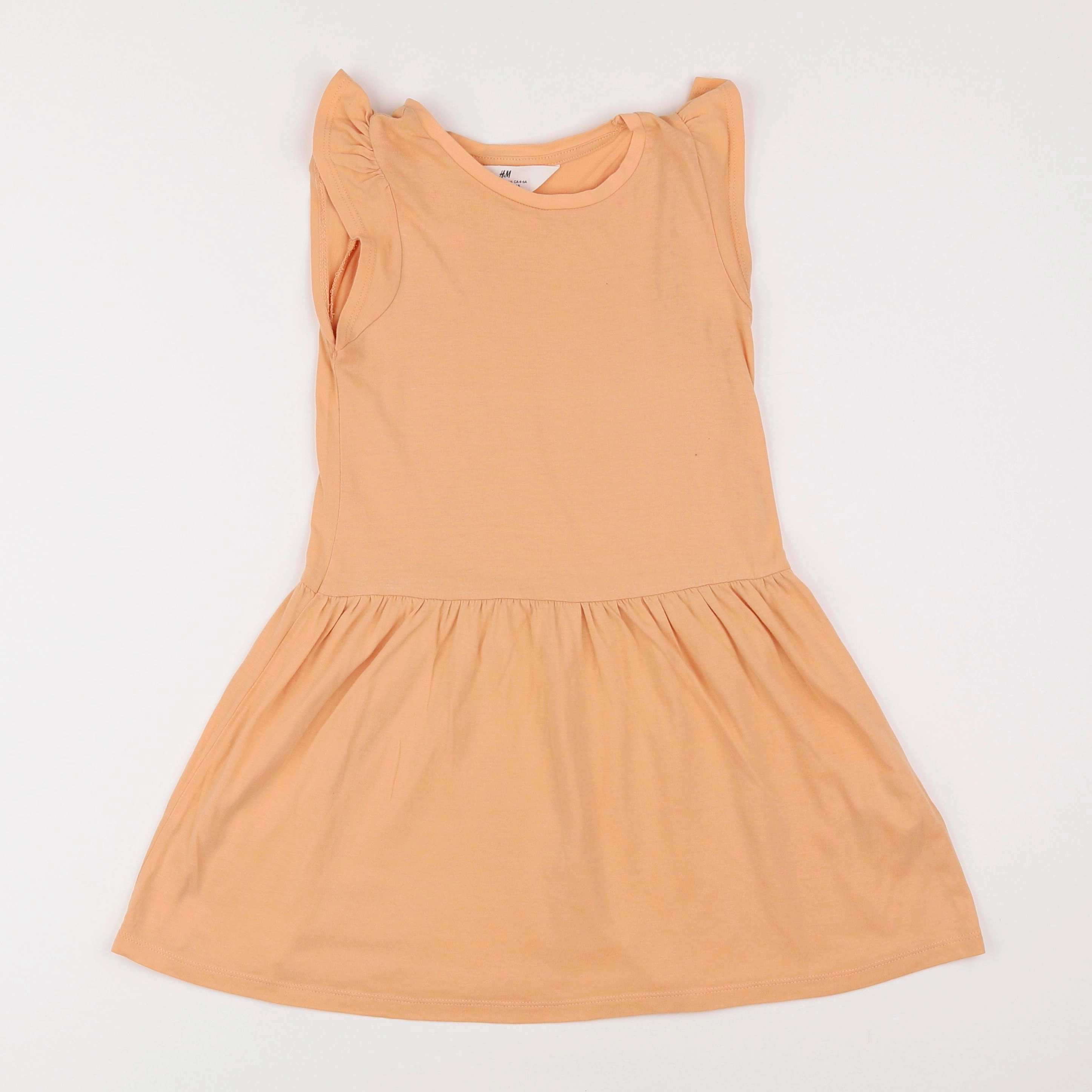 H&M - robe orange - 4/6 ans