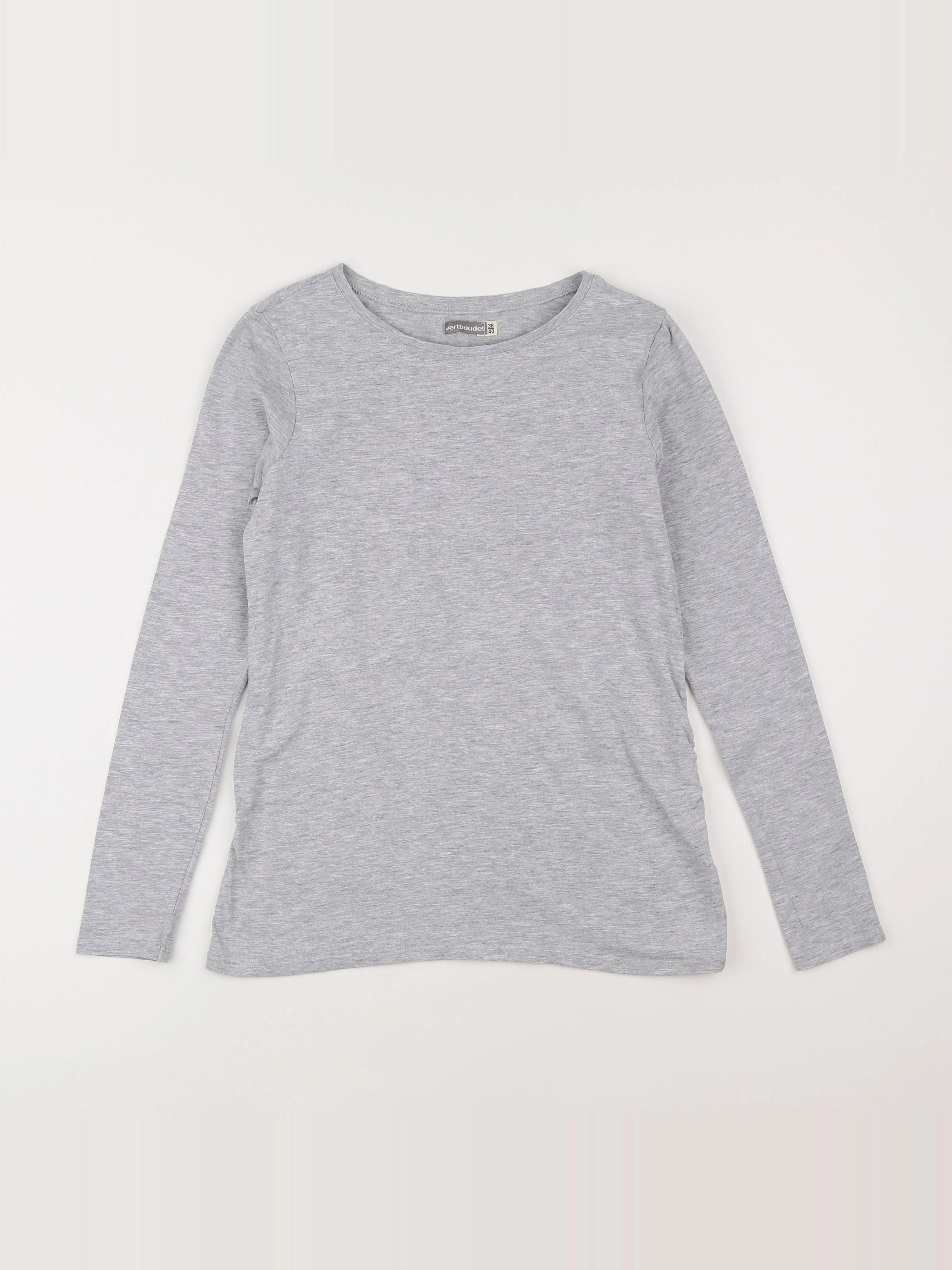 Vertbaudet - tee-shirt grossesse gris - 38 à 40