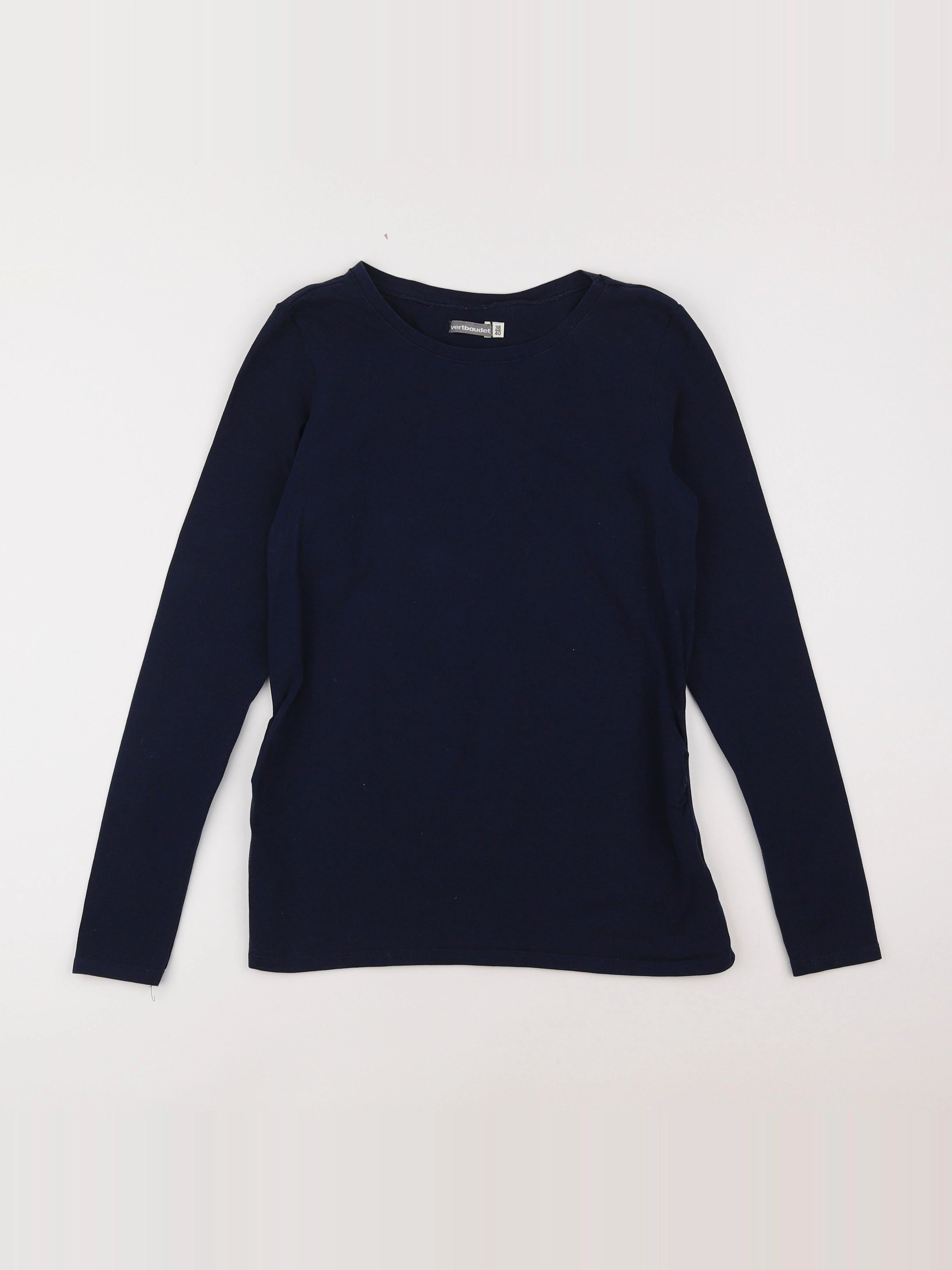 Vertbaudet - tee-shirt grossesse bleu - 38 à 40