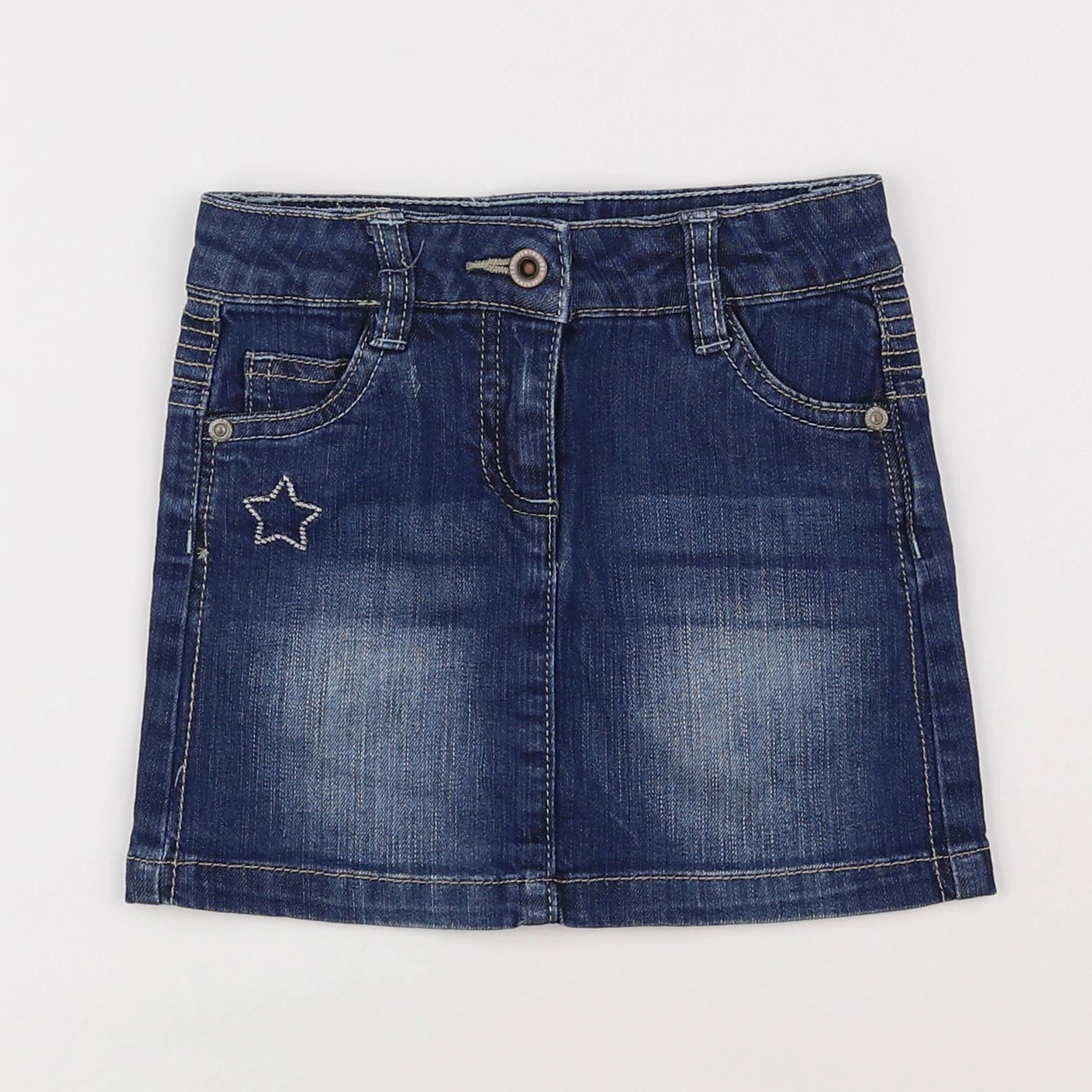 Vertbaudet - jupe bleu - 4 ans