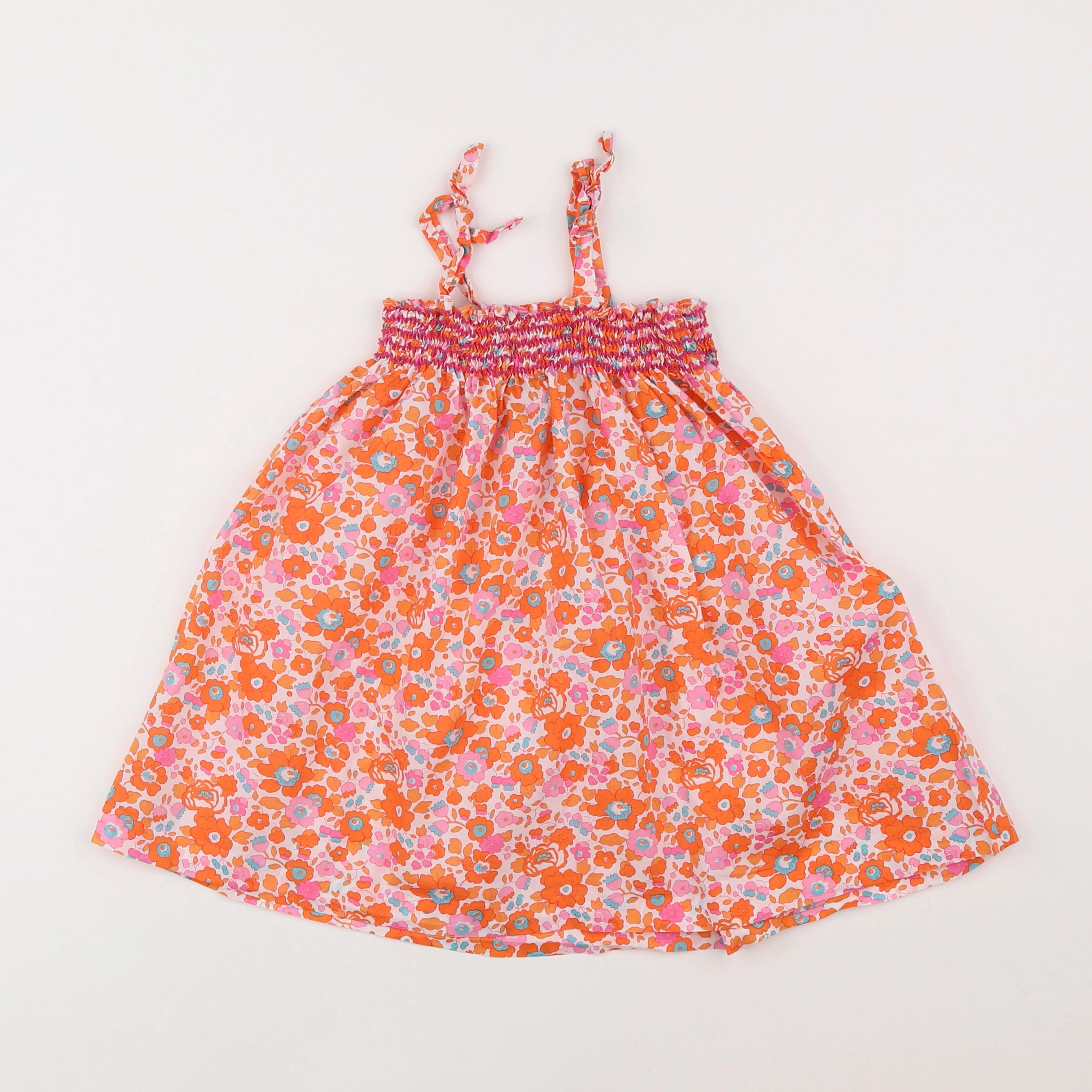 Jacadi - robe liberty orange - 3 ans