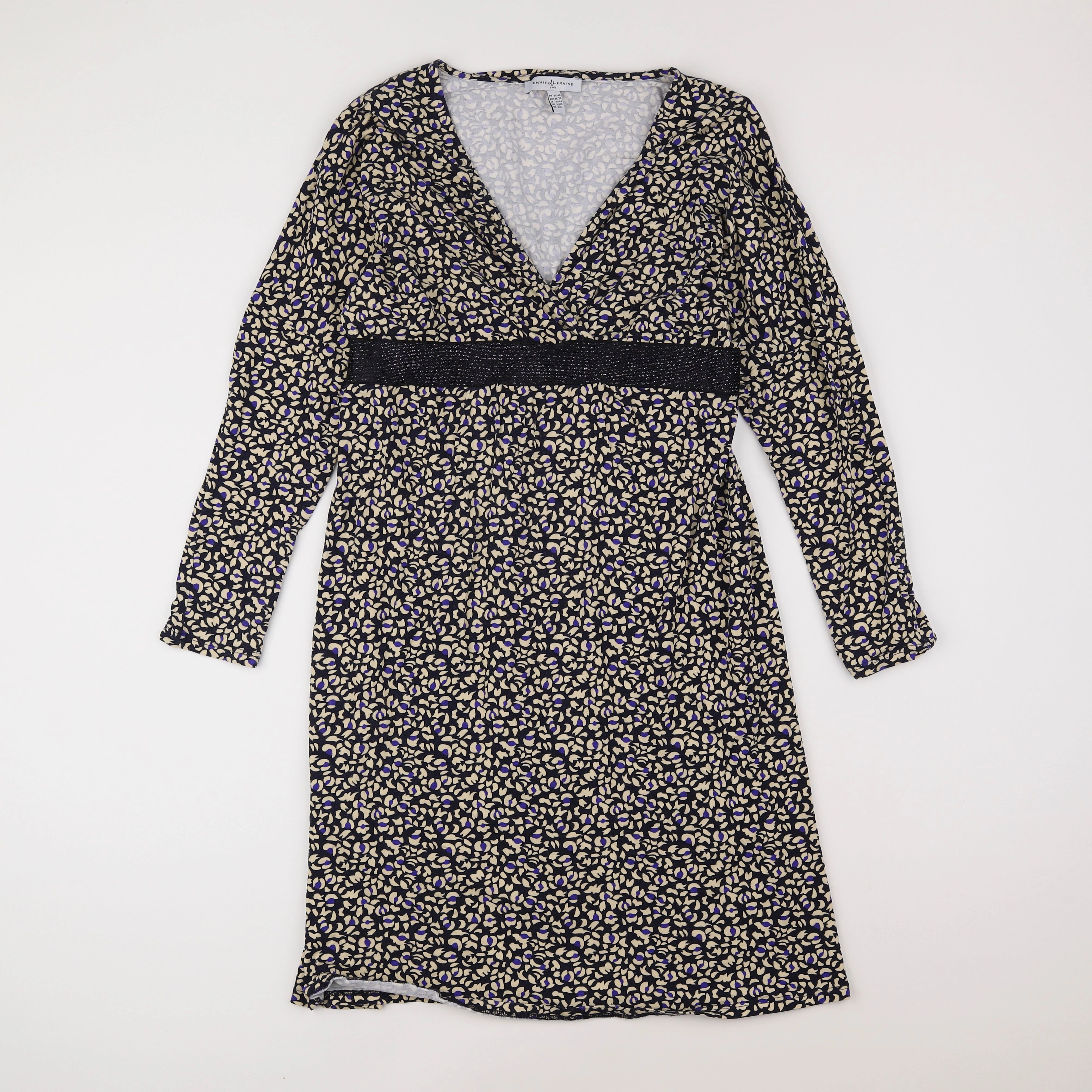 Envie de fraise - robe allaitement noir, violet - 38 à 40