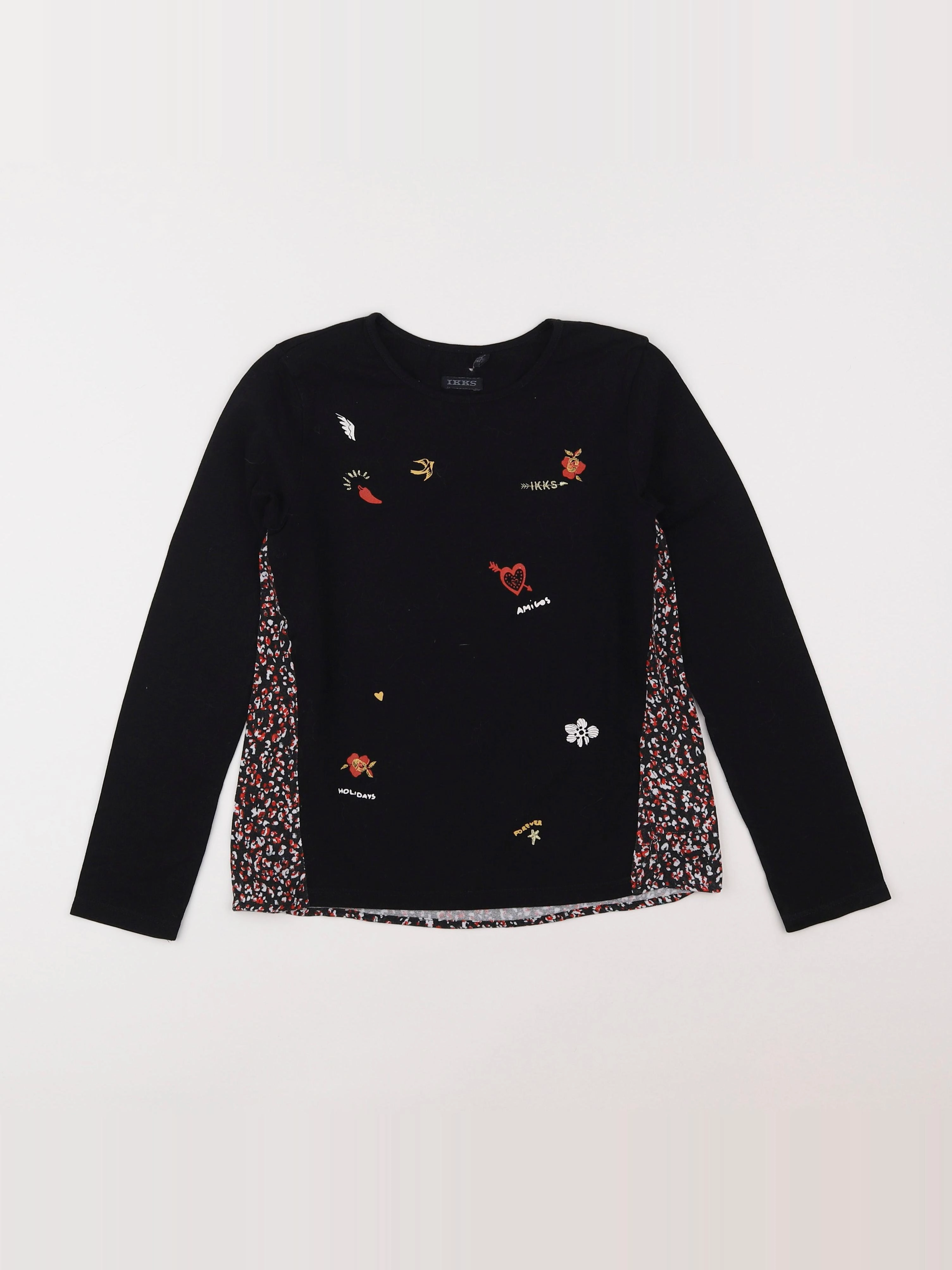 IKKS - tee-shirt noir - 10 ans
