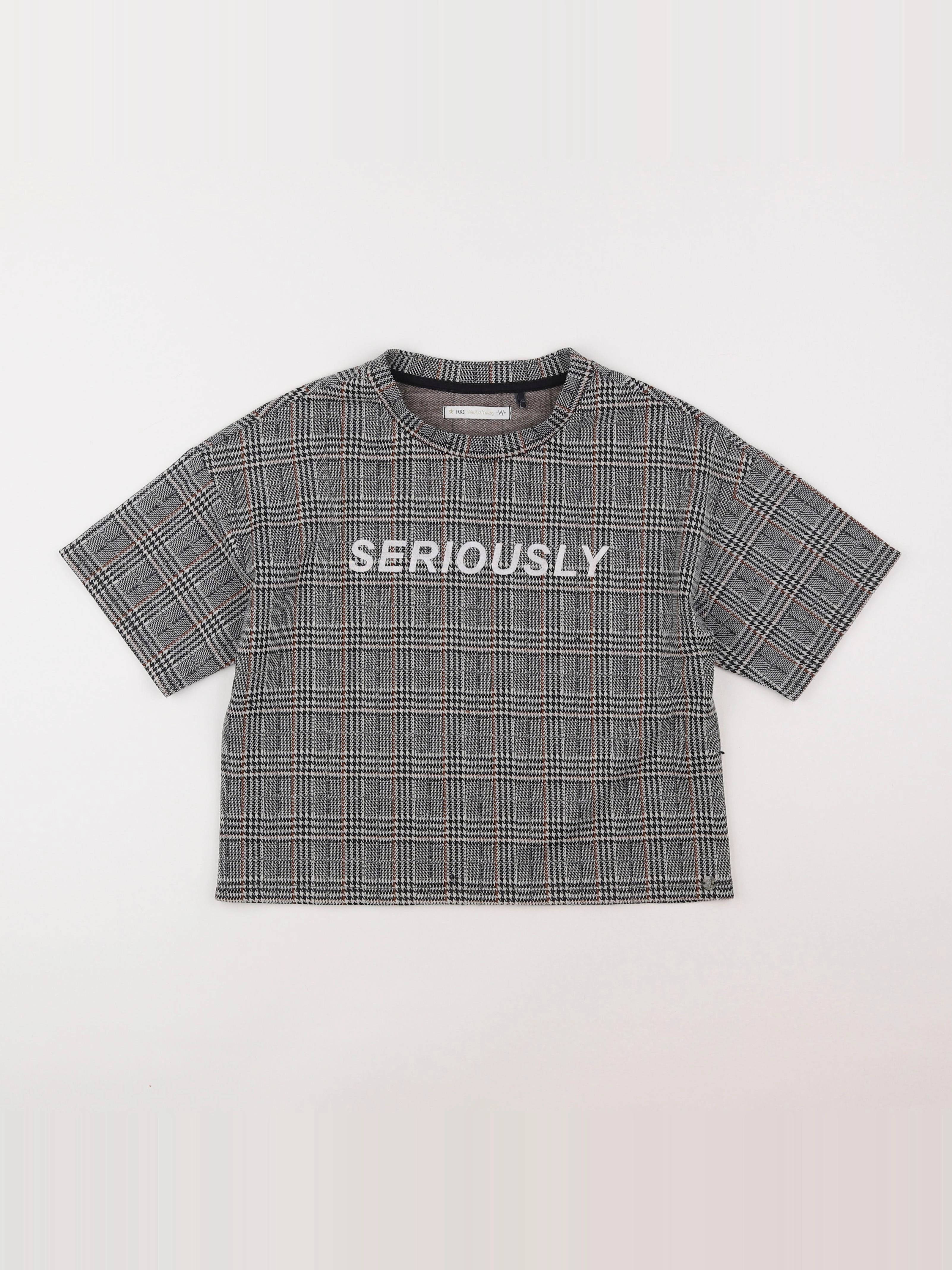 IKKS - tee-shirt gris - 12 ans