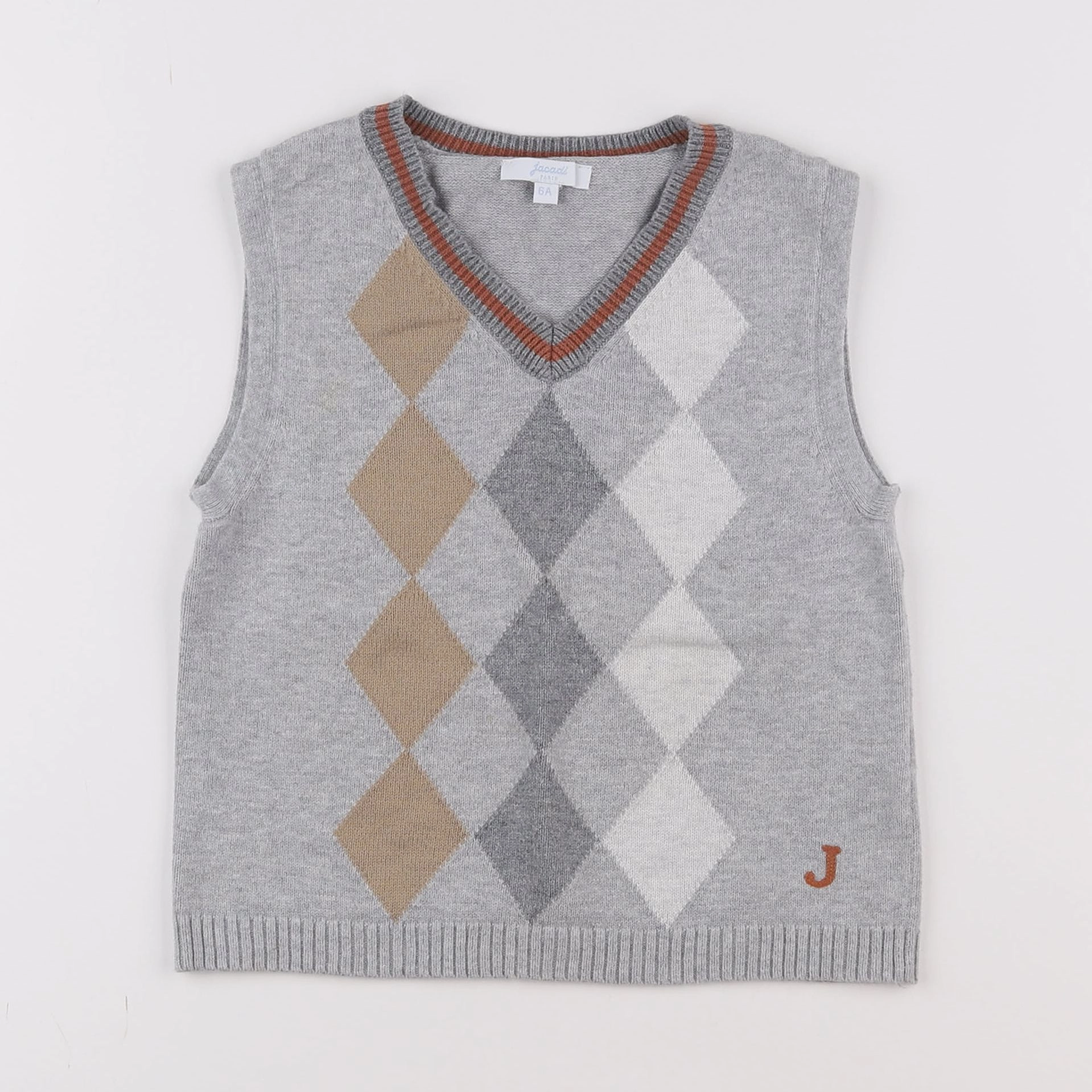 Jacadi - pull gris - 6 ans