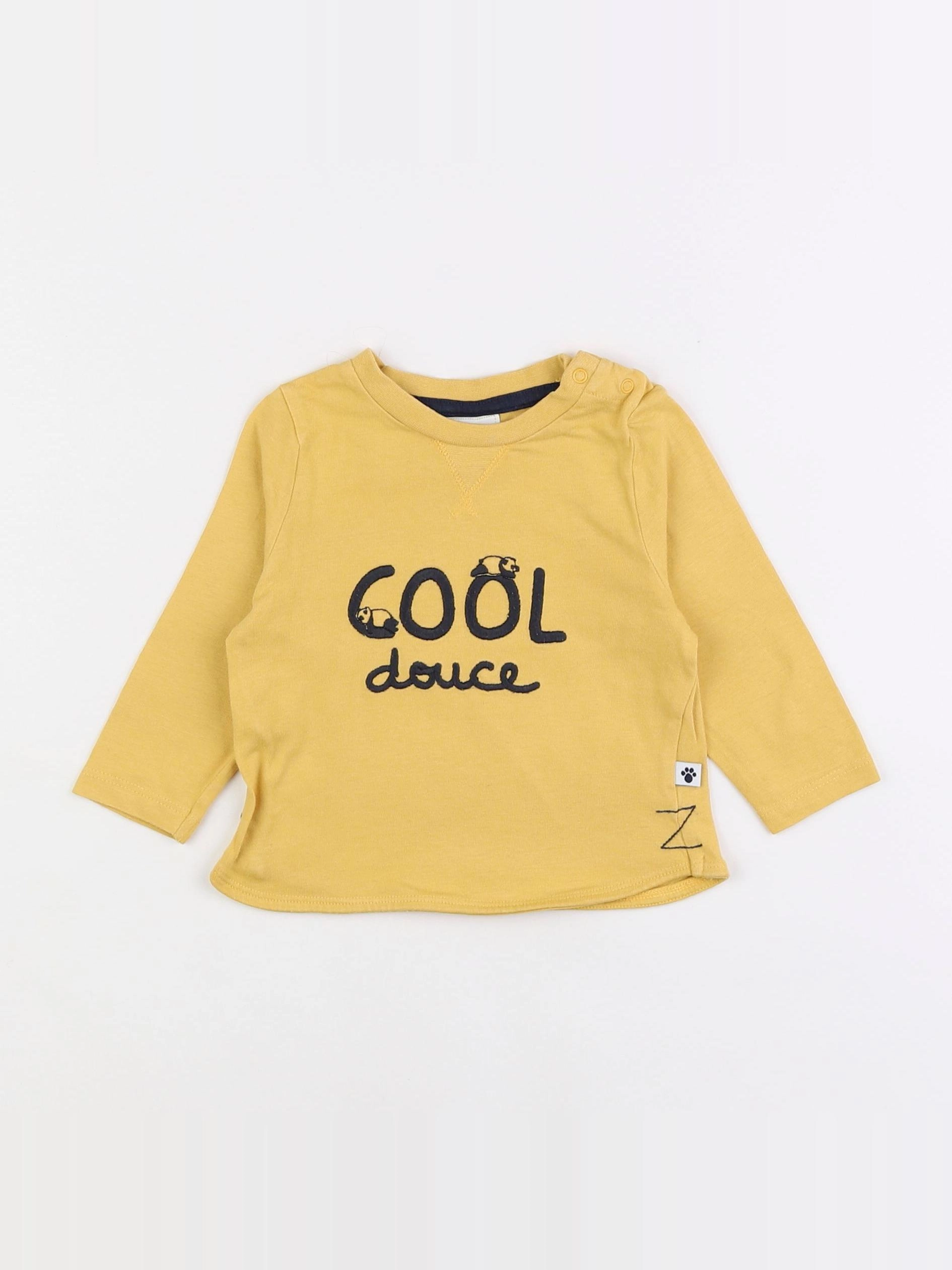 Tape à l'oeil - tee-shirt jaune - 6 mois