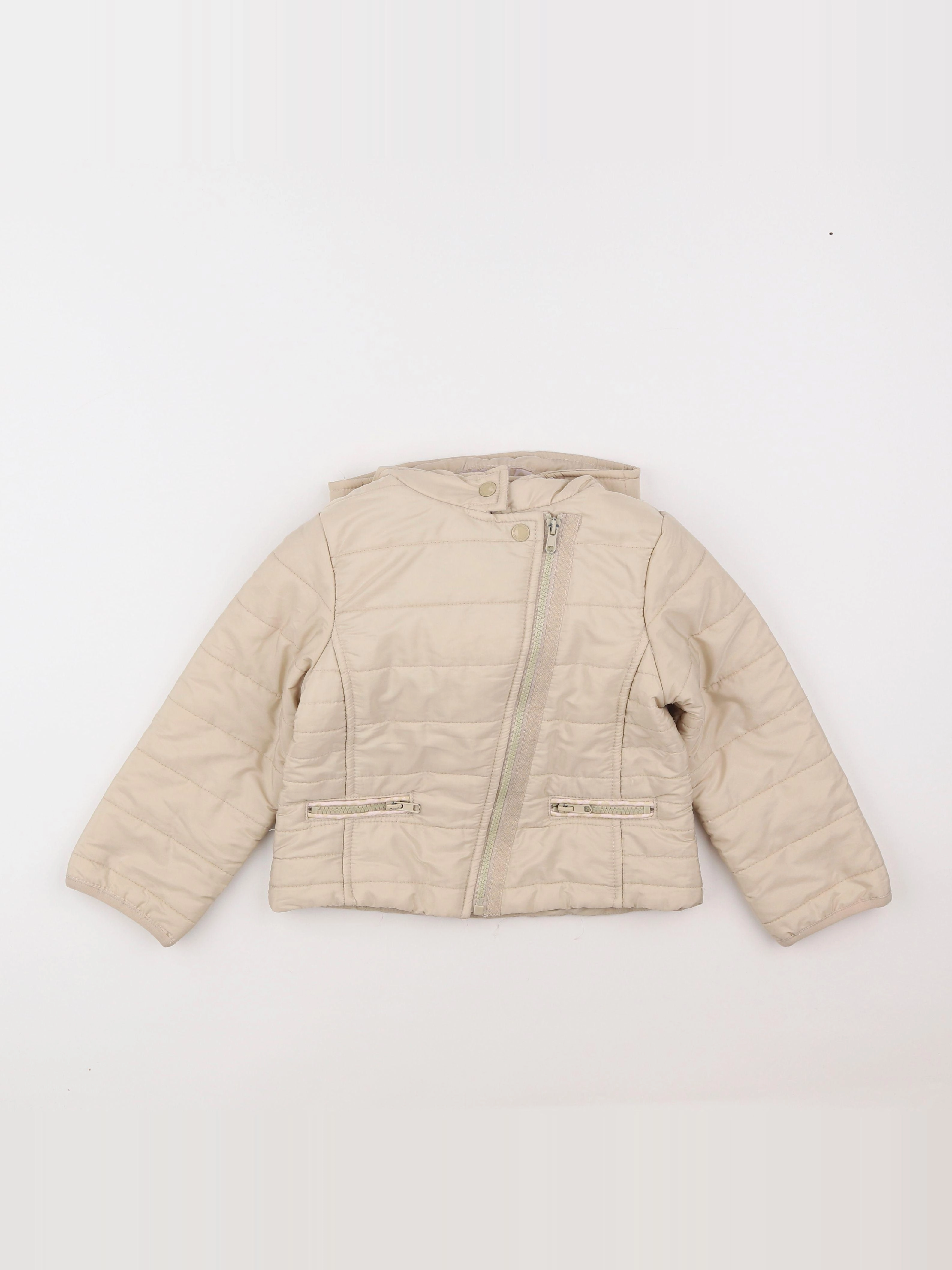 Vertbaudet - doudoune beige - 4 ans