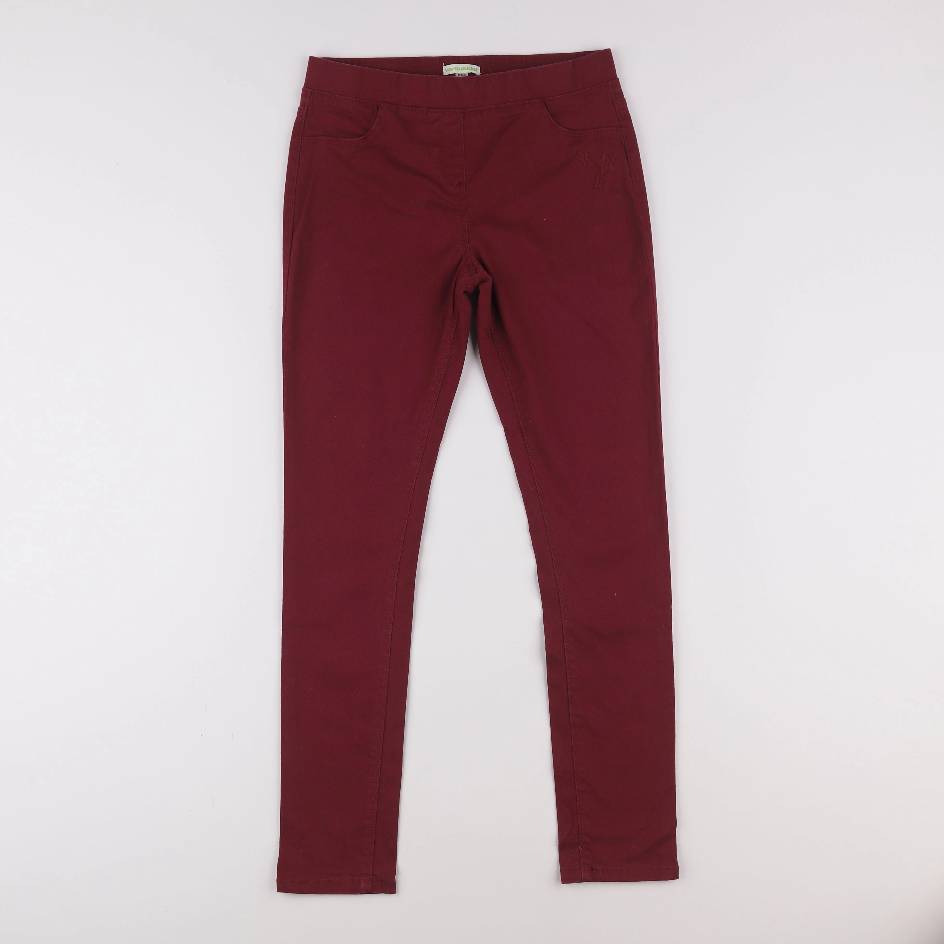 Vertbaudet - jegging rouge - 12 ans