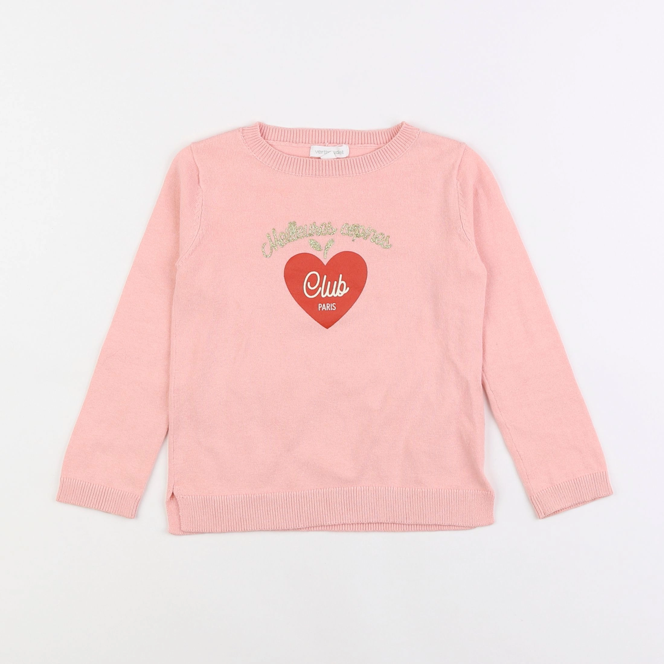 Vertbaudet - pull rose - 3 ans