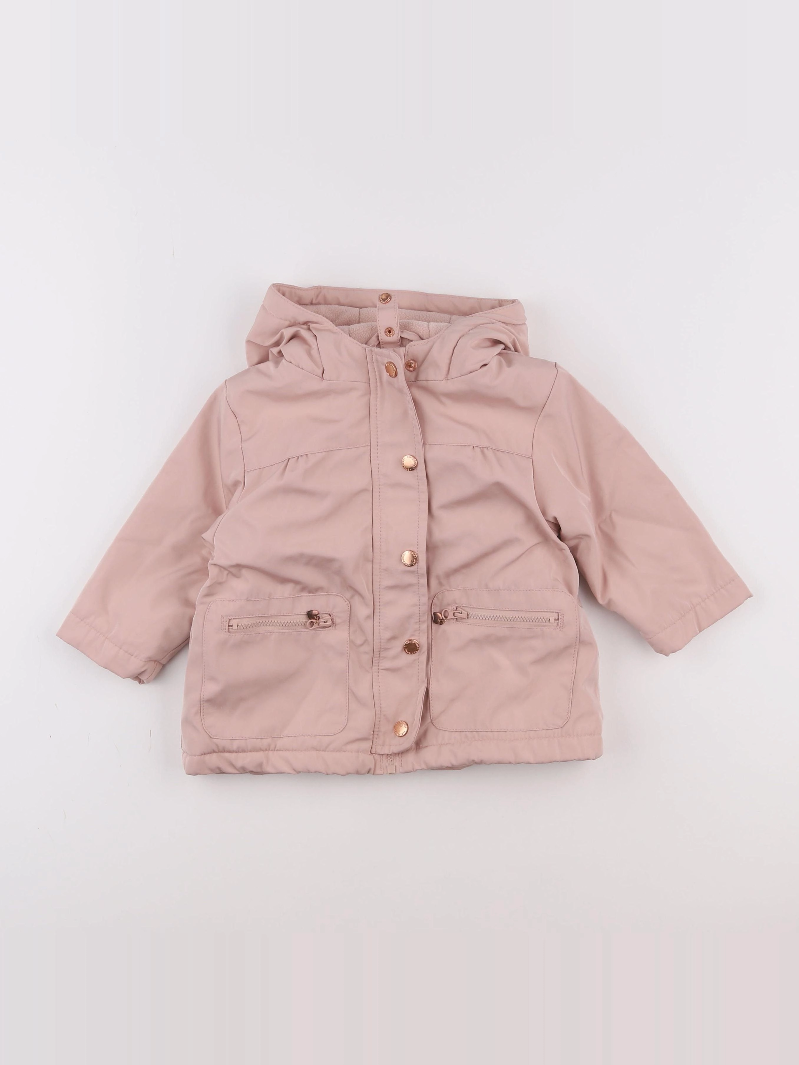 Vertbaudet - parka rose - 12 mois