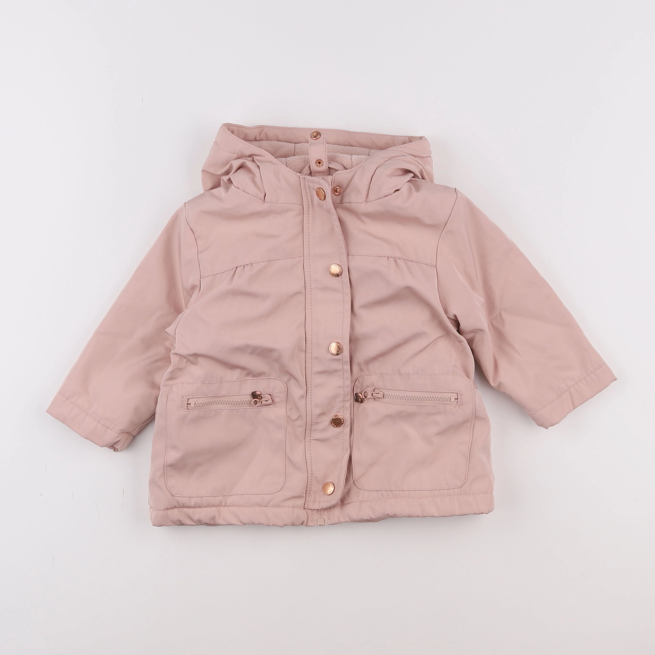 Vertbaudet - parka rose - 12 mois