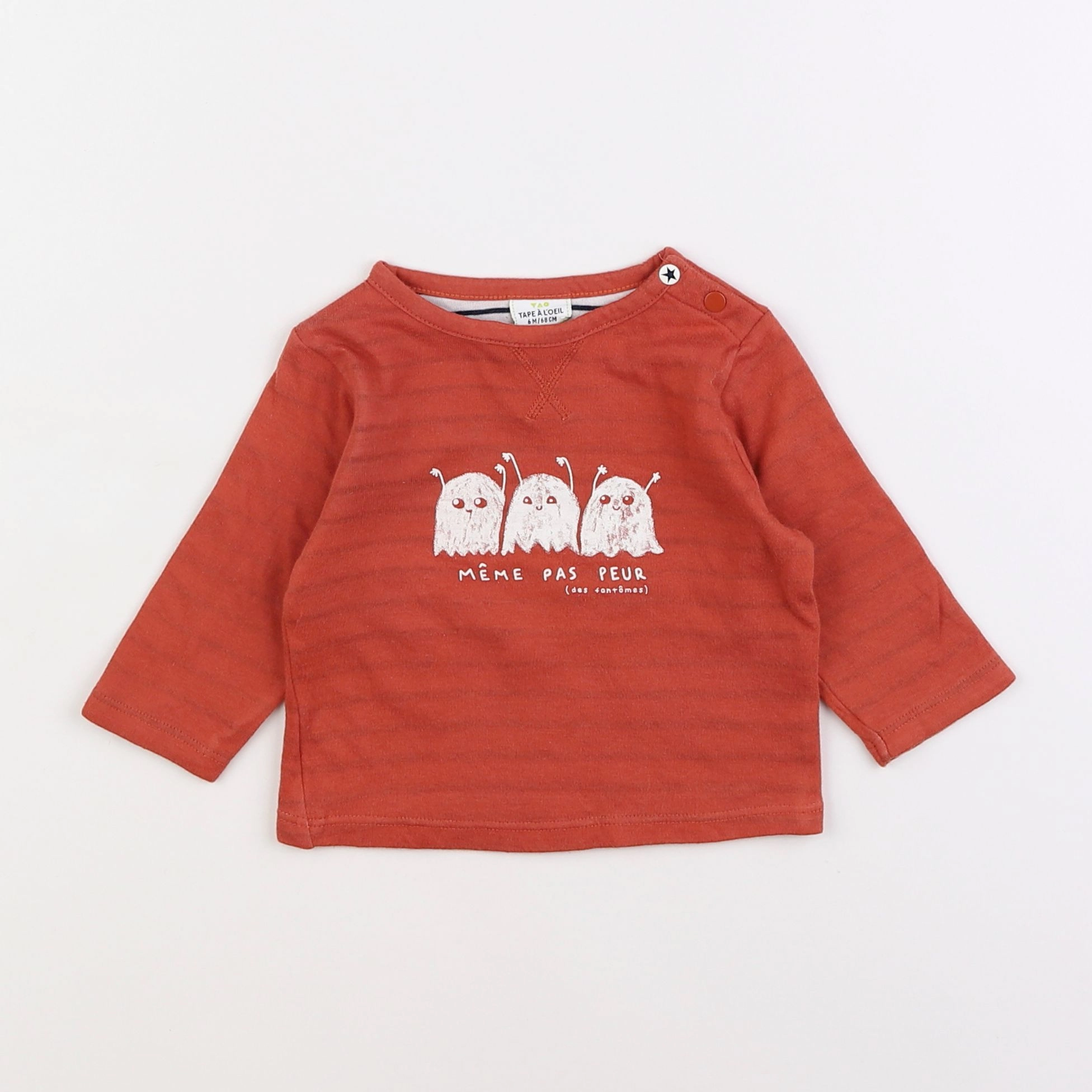 Tape à l'oeil - tee-shirt orange - 6 mois