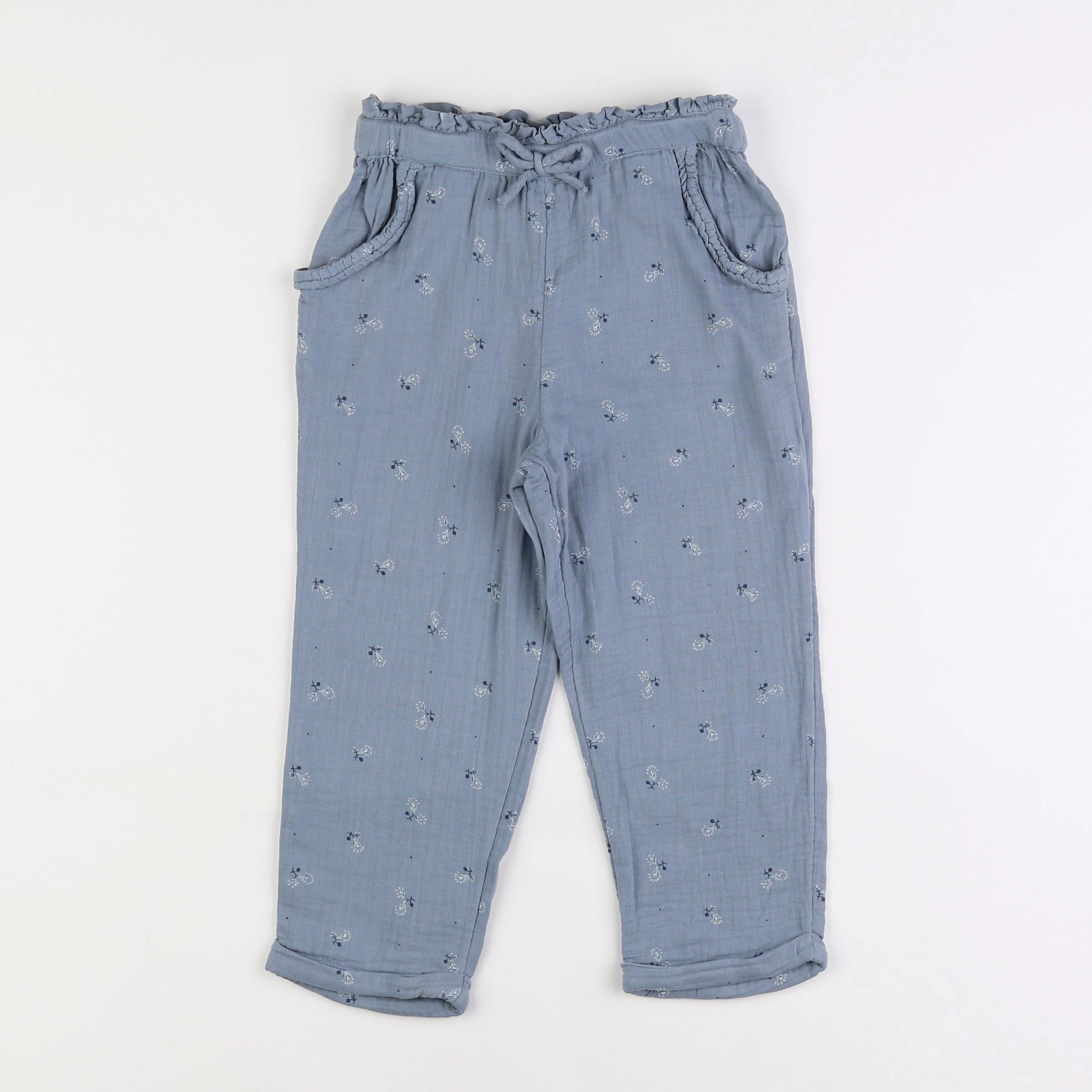 Vertbaudet - pantalon bleu - 6 ans