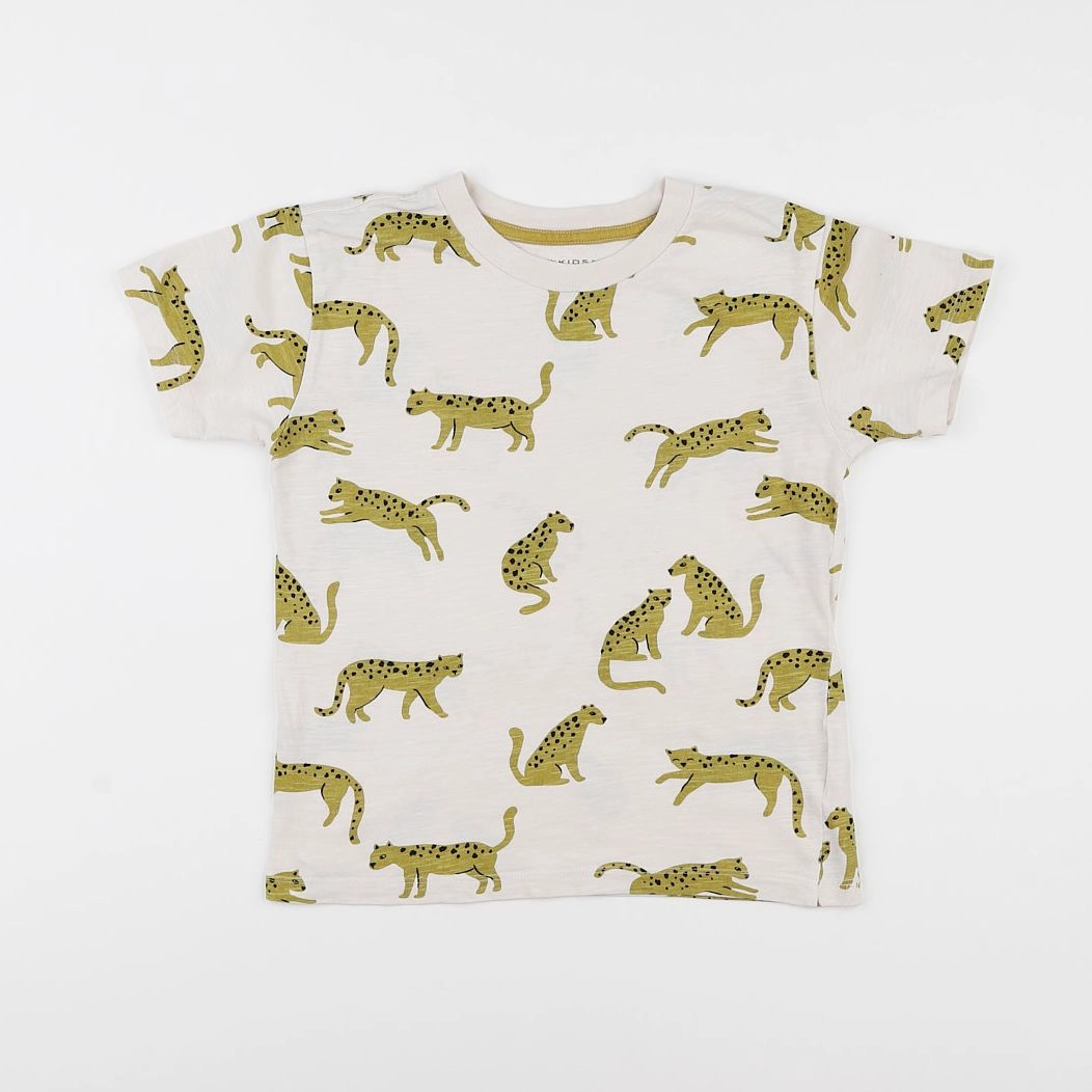 Monoprix - tee-shirt beige - 8 ans