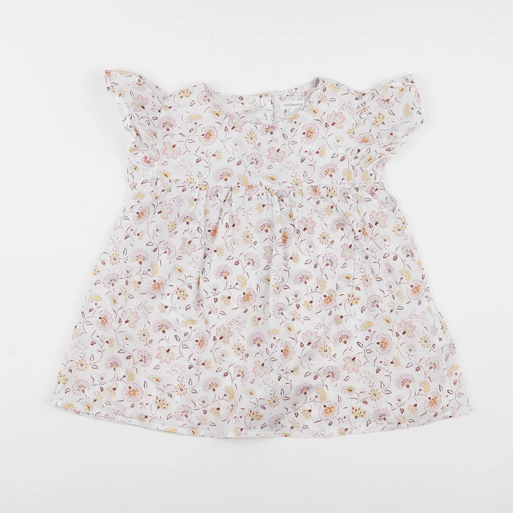 Vertbaudet - blouse blanc, multicolore - 9 ans