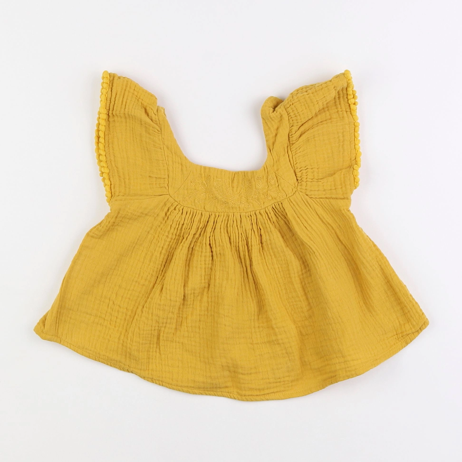 Vertbaudet - blouse jaune - 4 ans