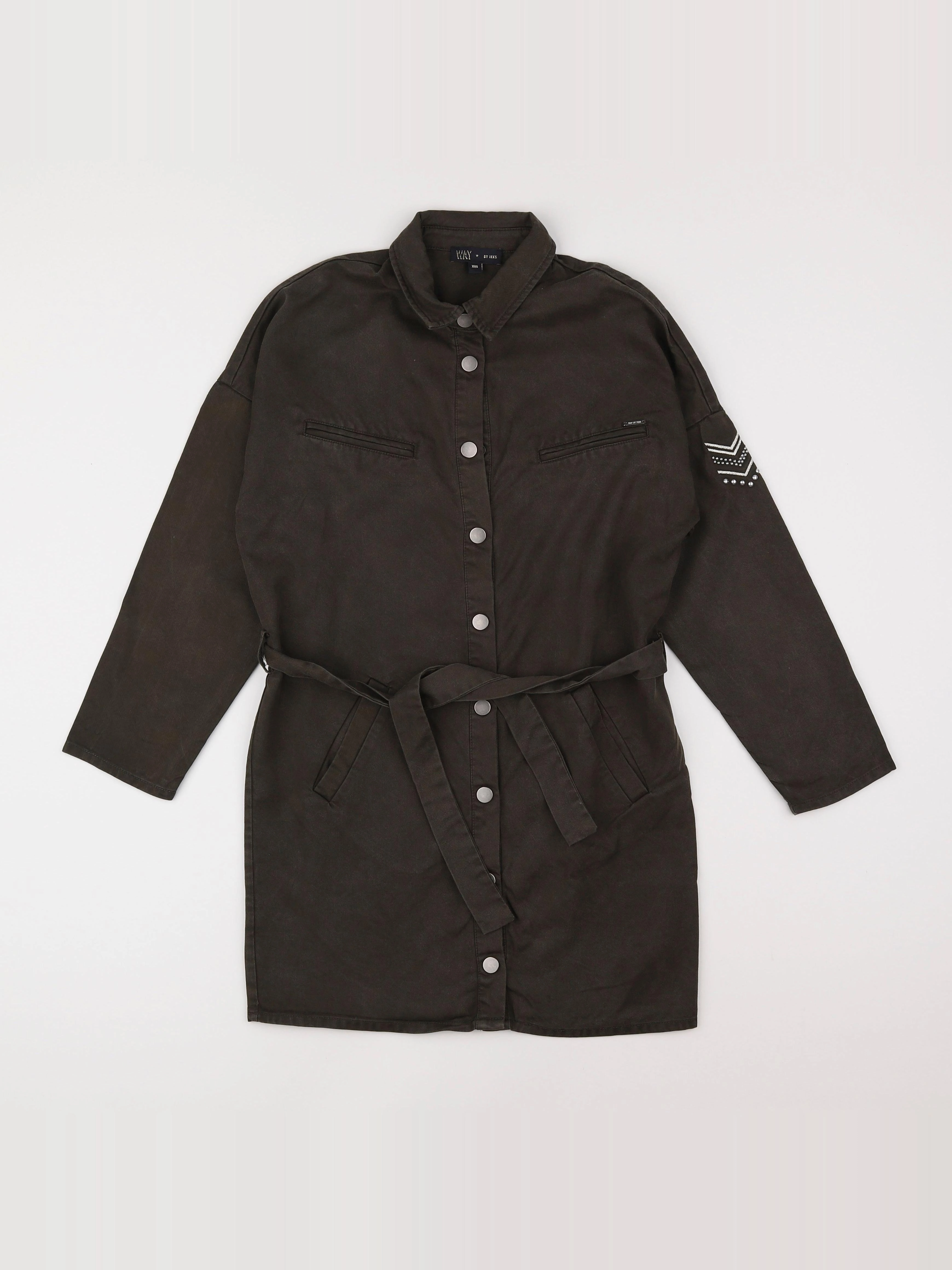 IKKS - robe gris - 10 ans