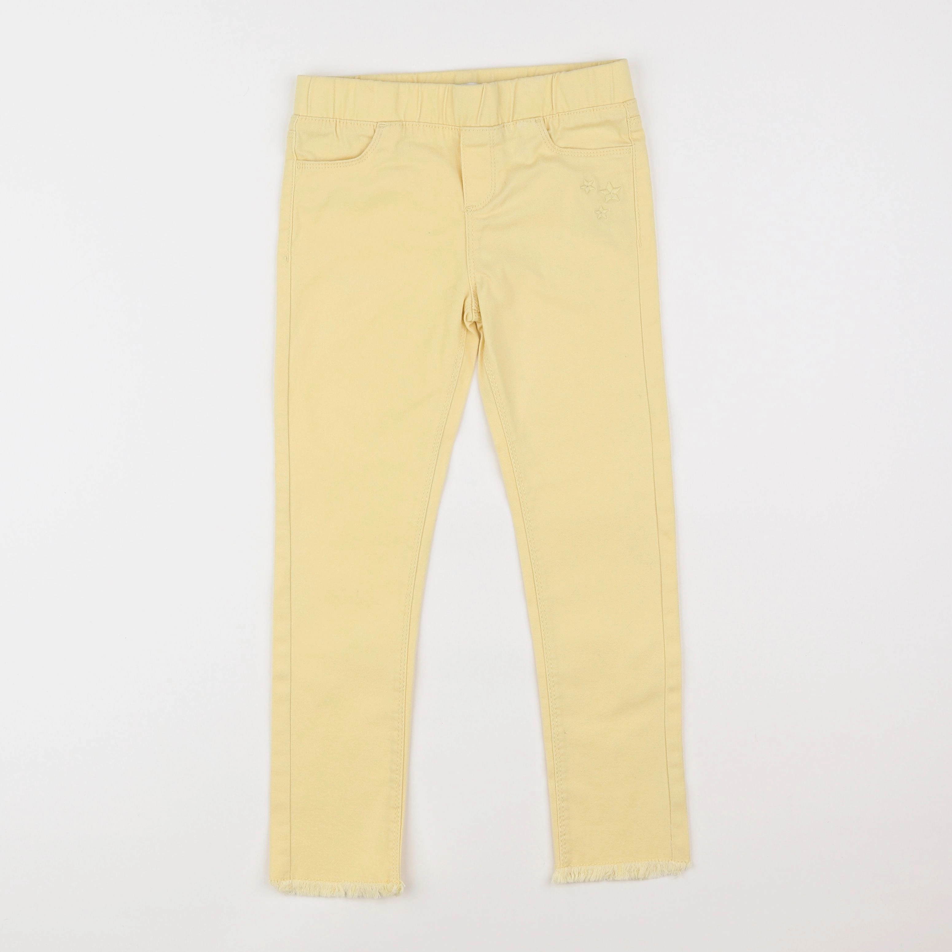 Vertbaudet - jegging jaune - 7 ans