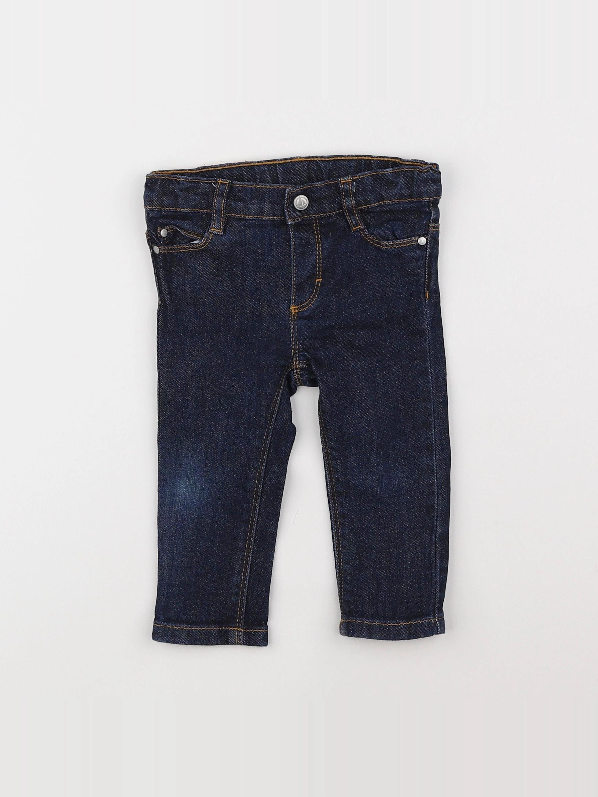 Petit Bateau - jean bleu - 12 mois