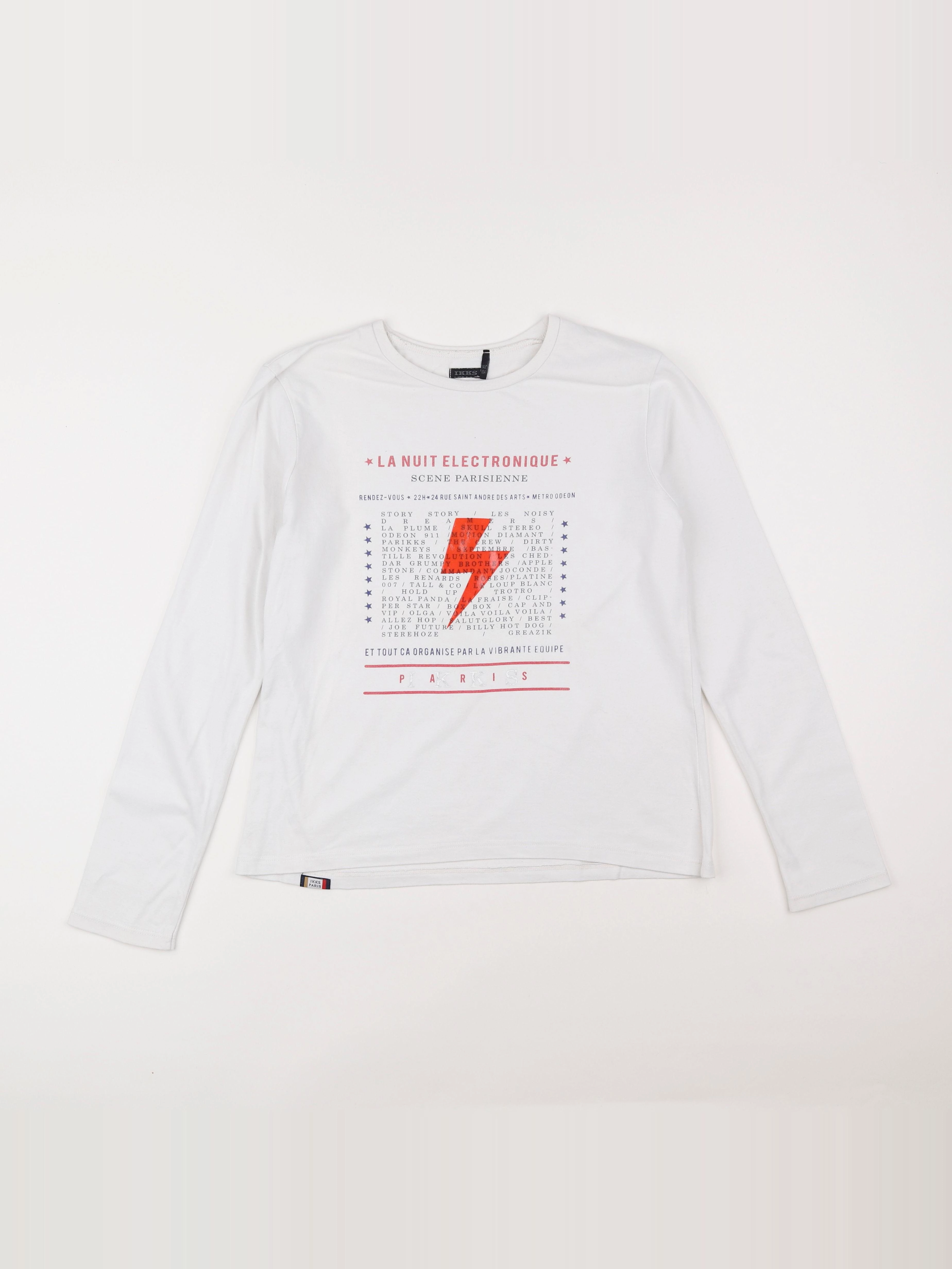 IKKS - tee-shirt blanc - 14 ans
