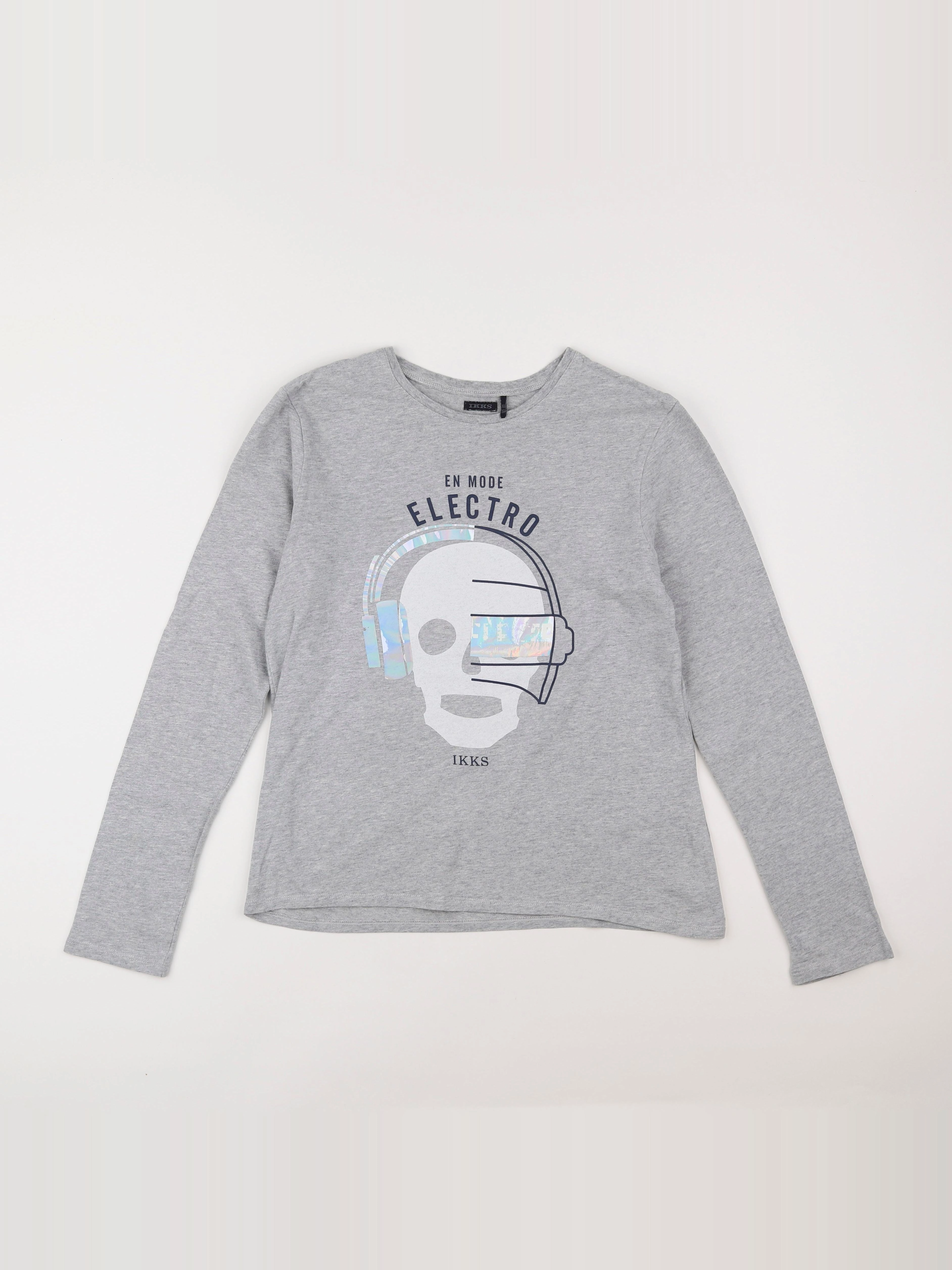 IKKS - tee-shirt gris - 14 ans
