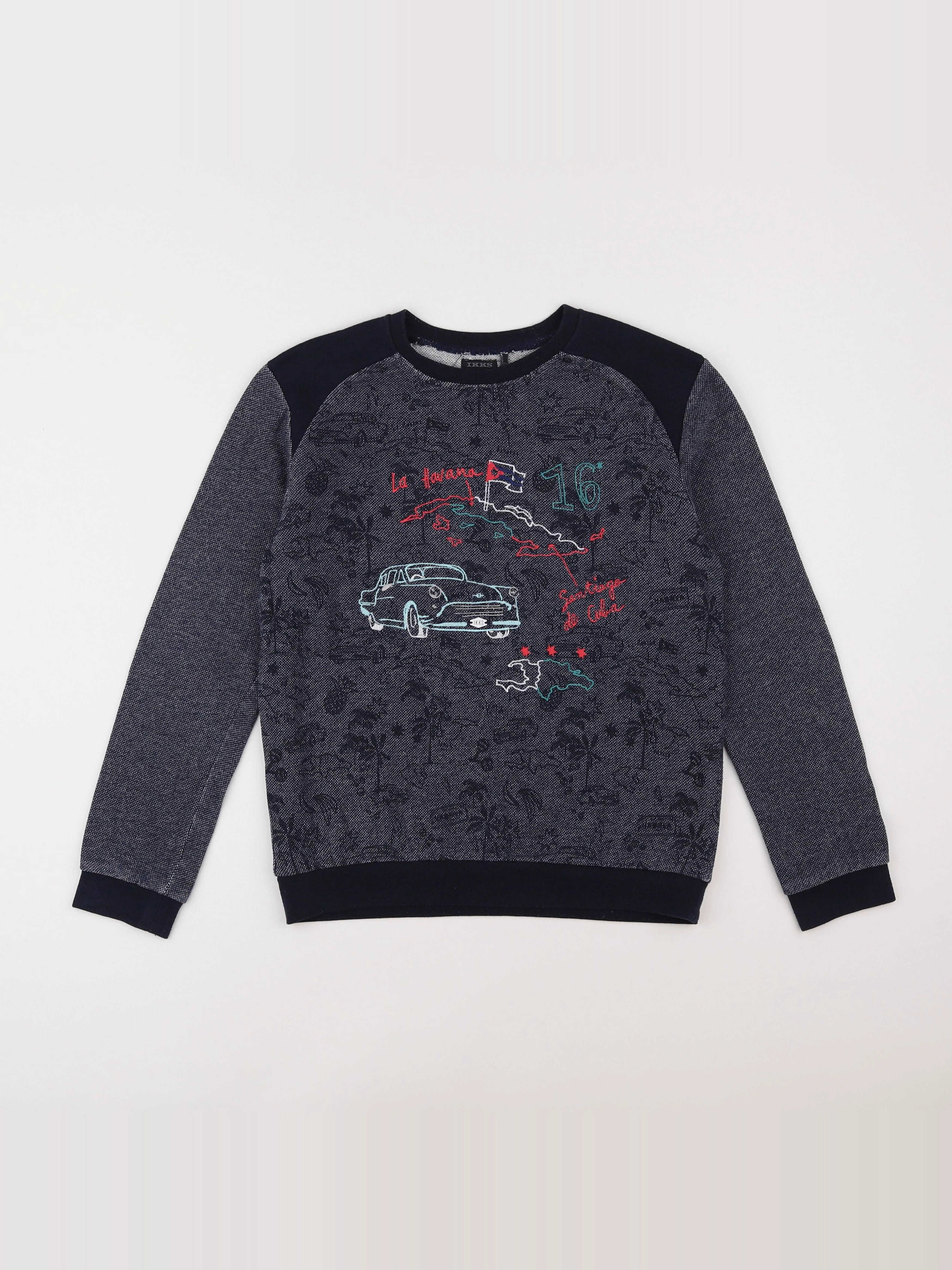 IKKS - sweat bleu - 14 ans