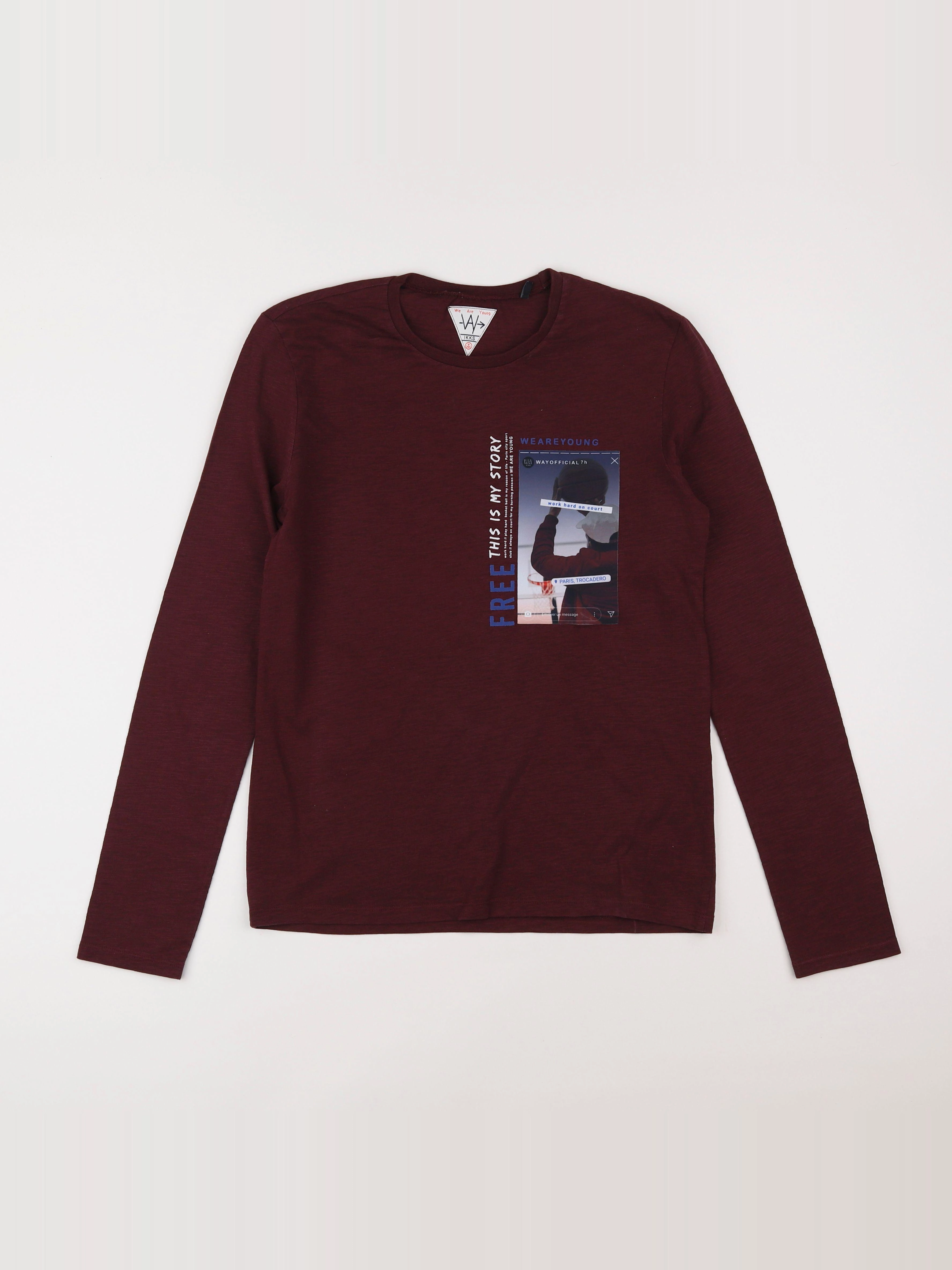 IKKS - tee-shirt rouge - 14 ans