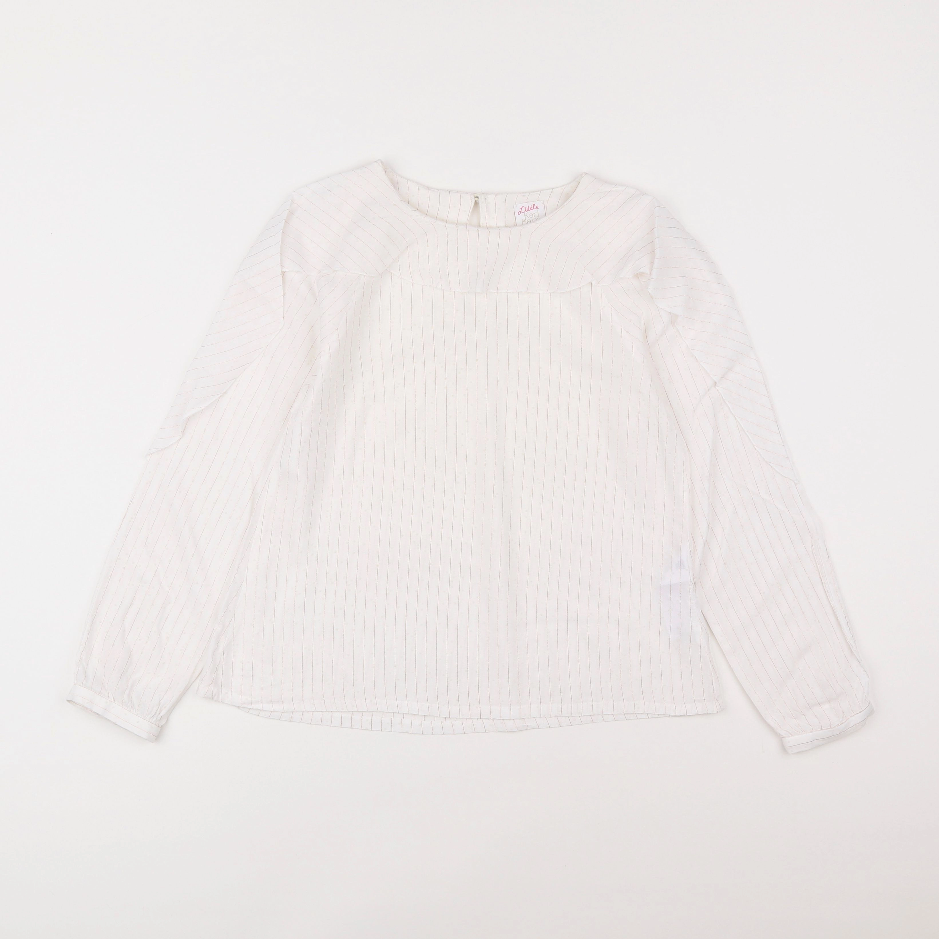 Little Karl Marc John - blouse blanc, or - 10 ans