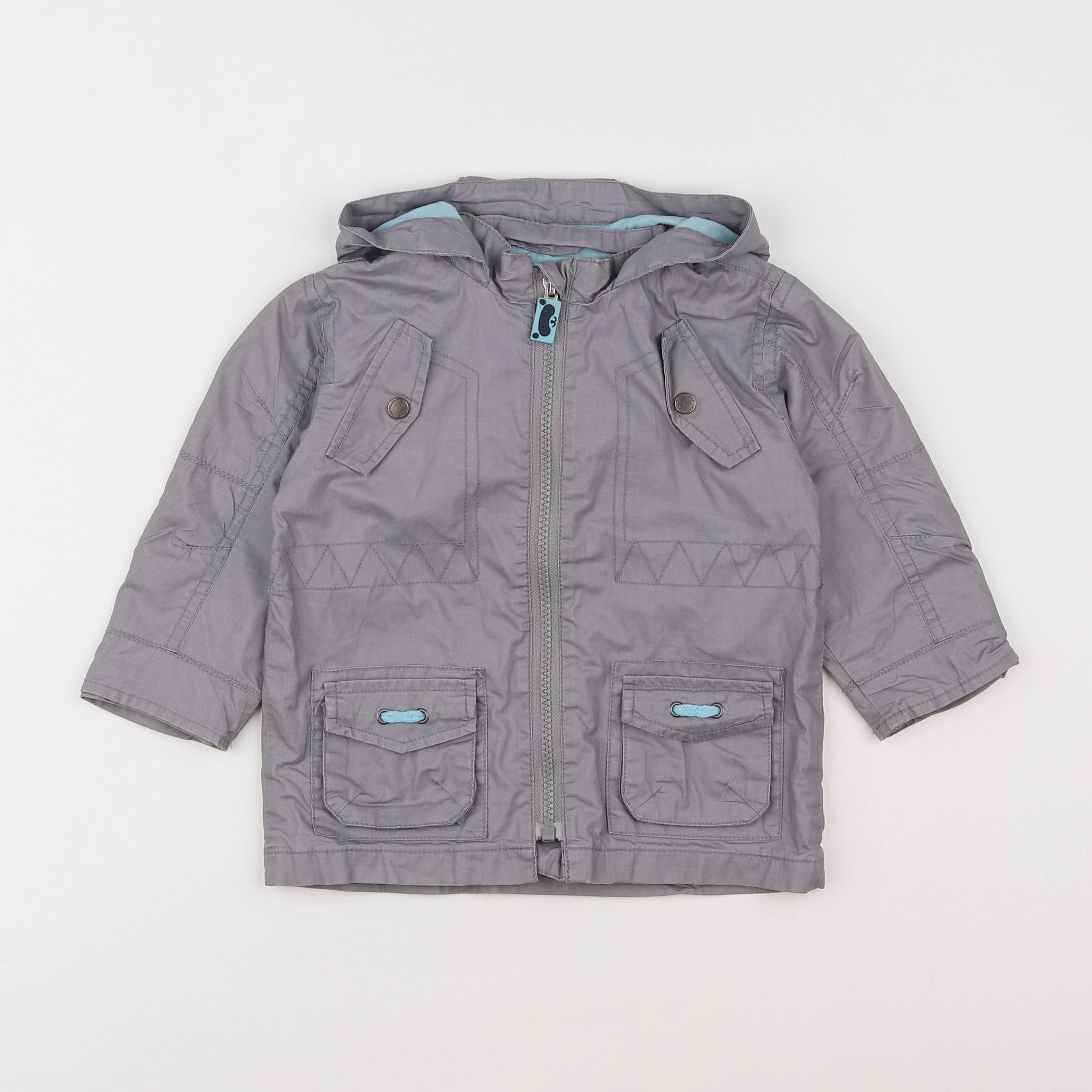 Vertbaudet - veste gris - 2 ans