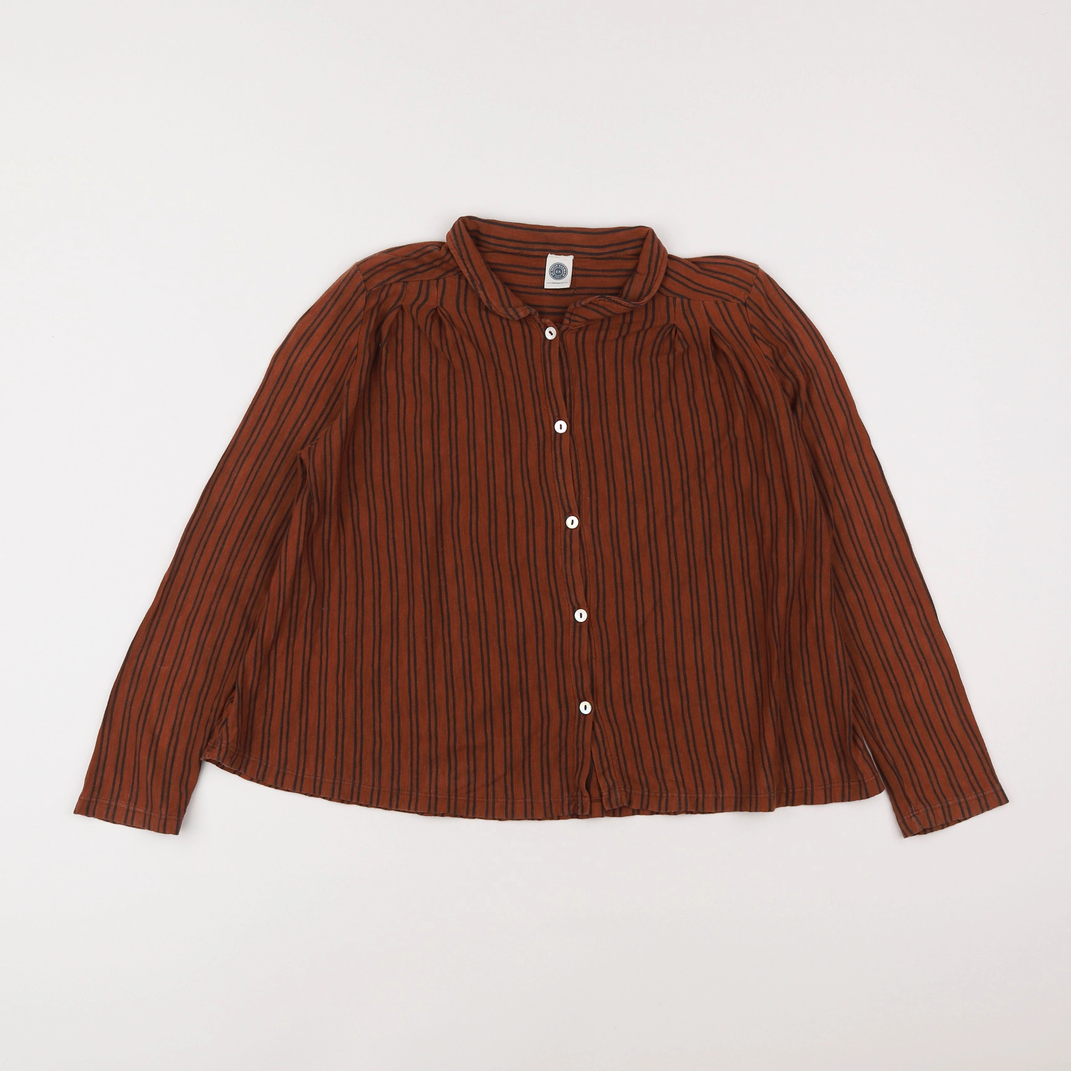 Le Petit Germain - chemise marron - 8 ans