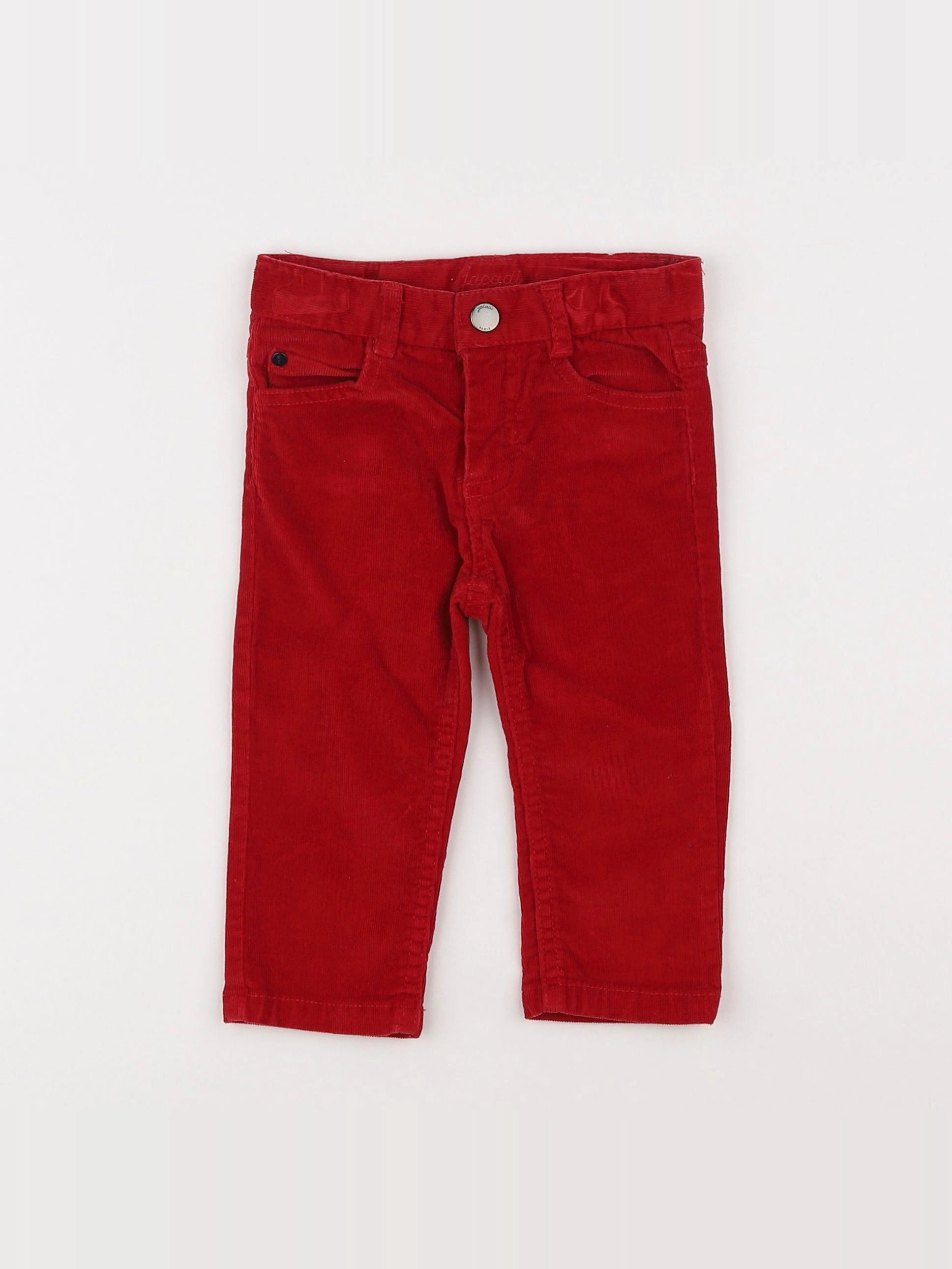 Jacadi - pantalon rouge - 12 mois