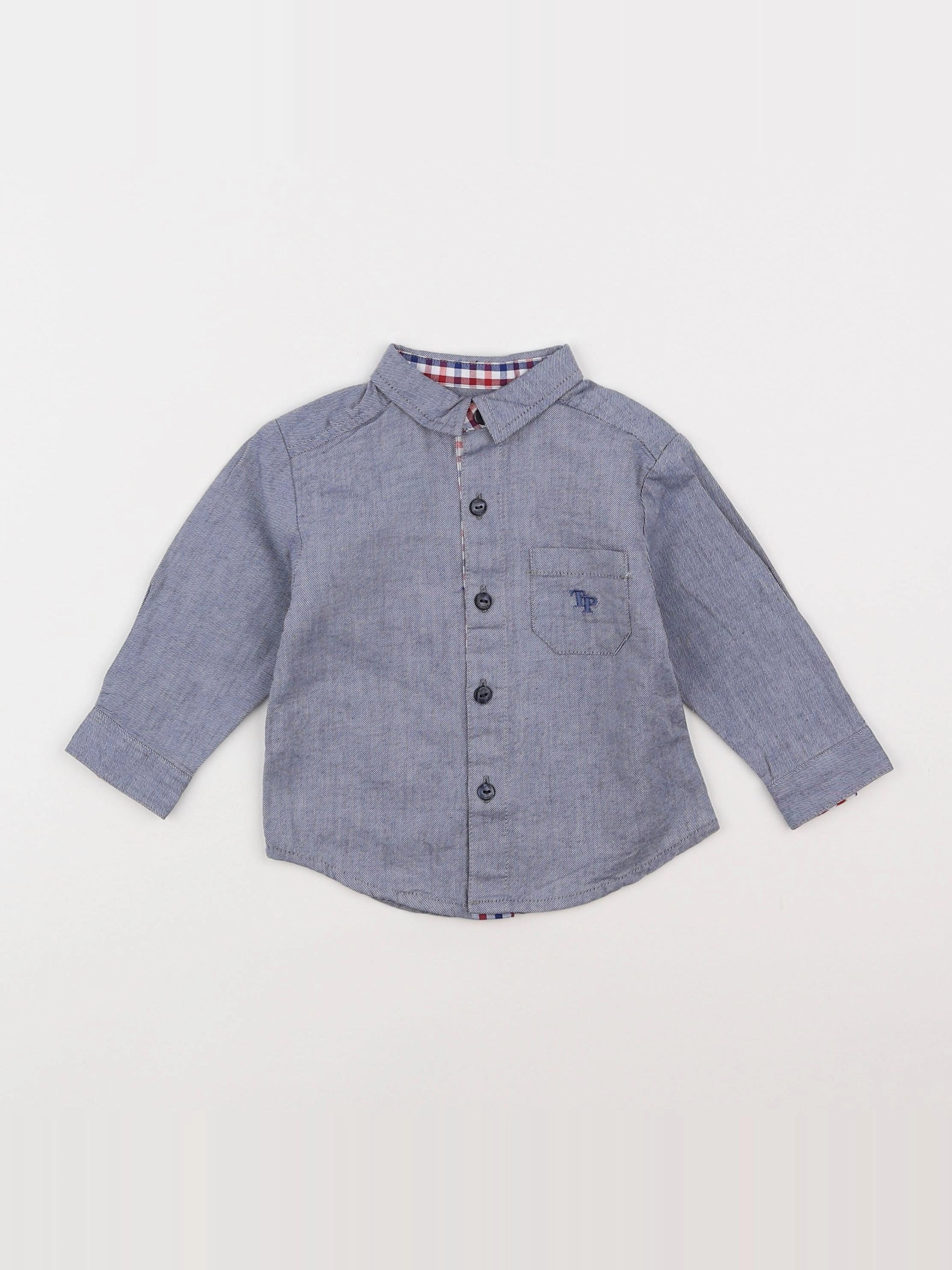 Tutto Piccolo - chemise bleu - 6 mois