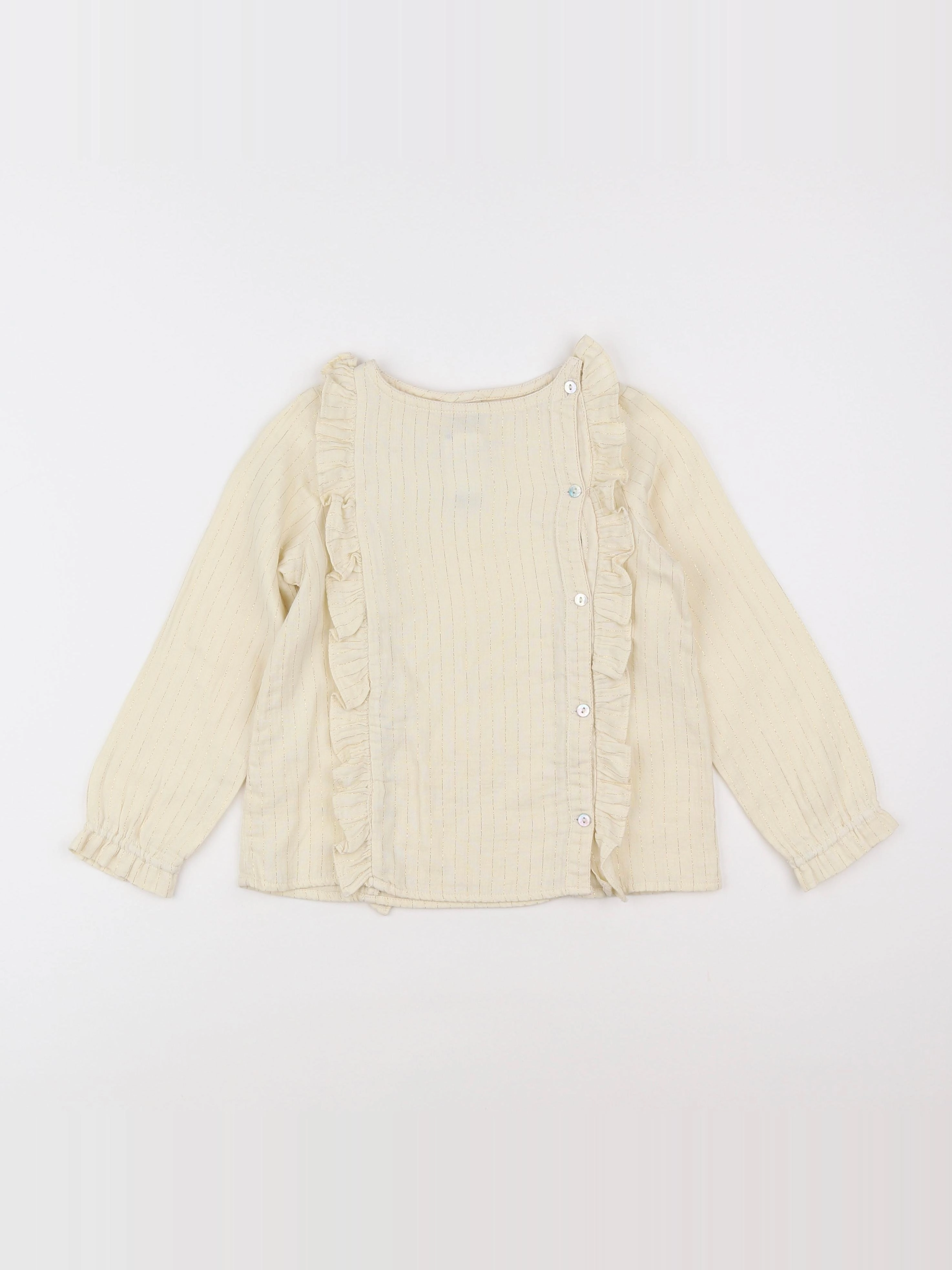 Bonton - blouse beige, or - 6 ans