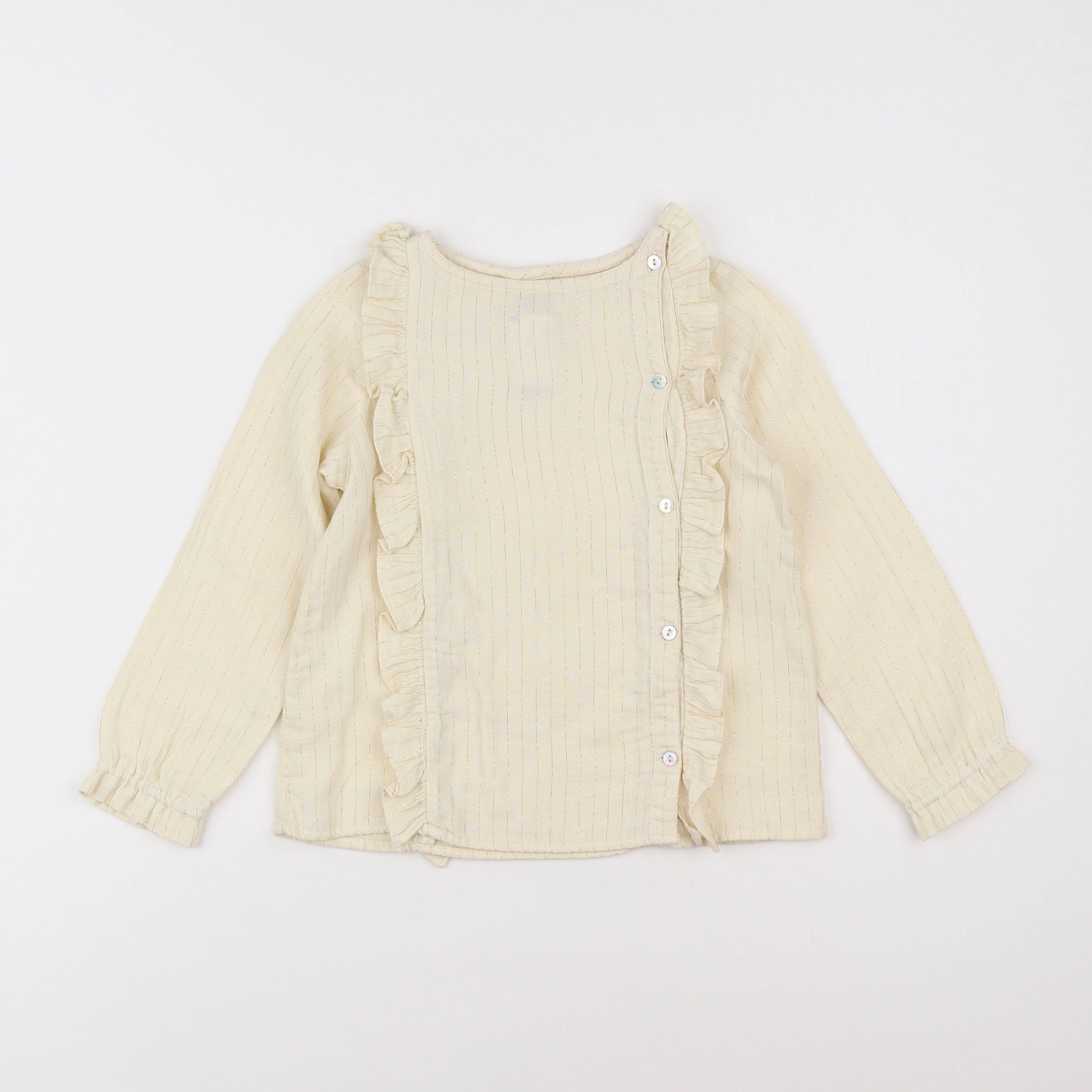 Bonton - blouse beige, or - 6 ans