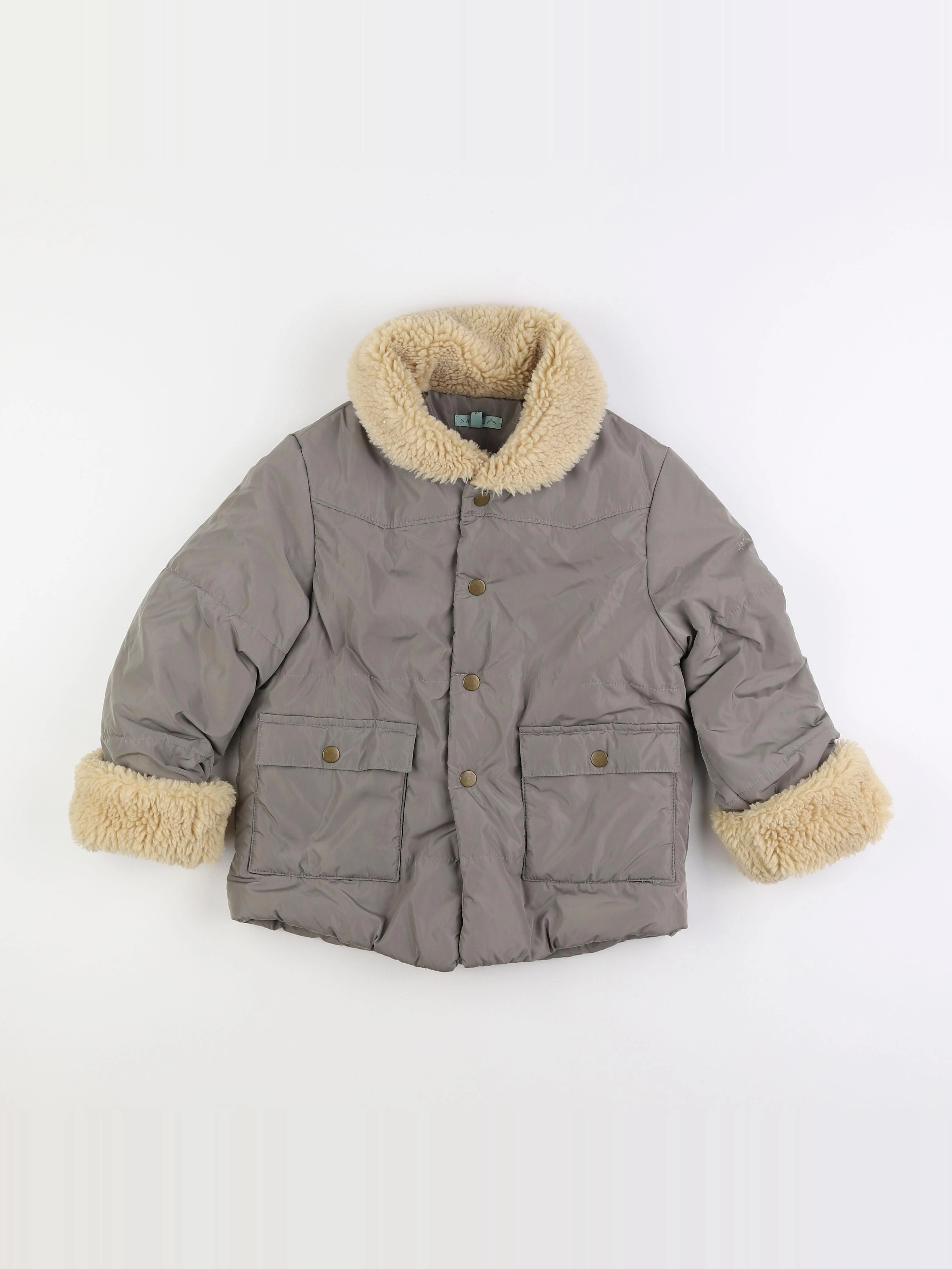 Nanos baby - veste doublé gris - 6 ans