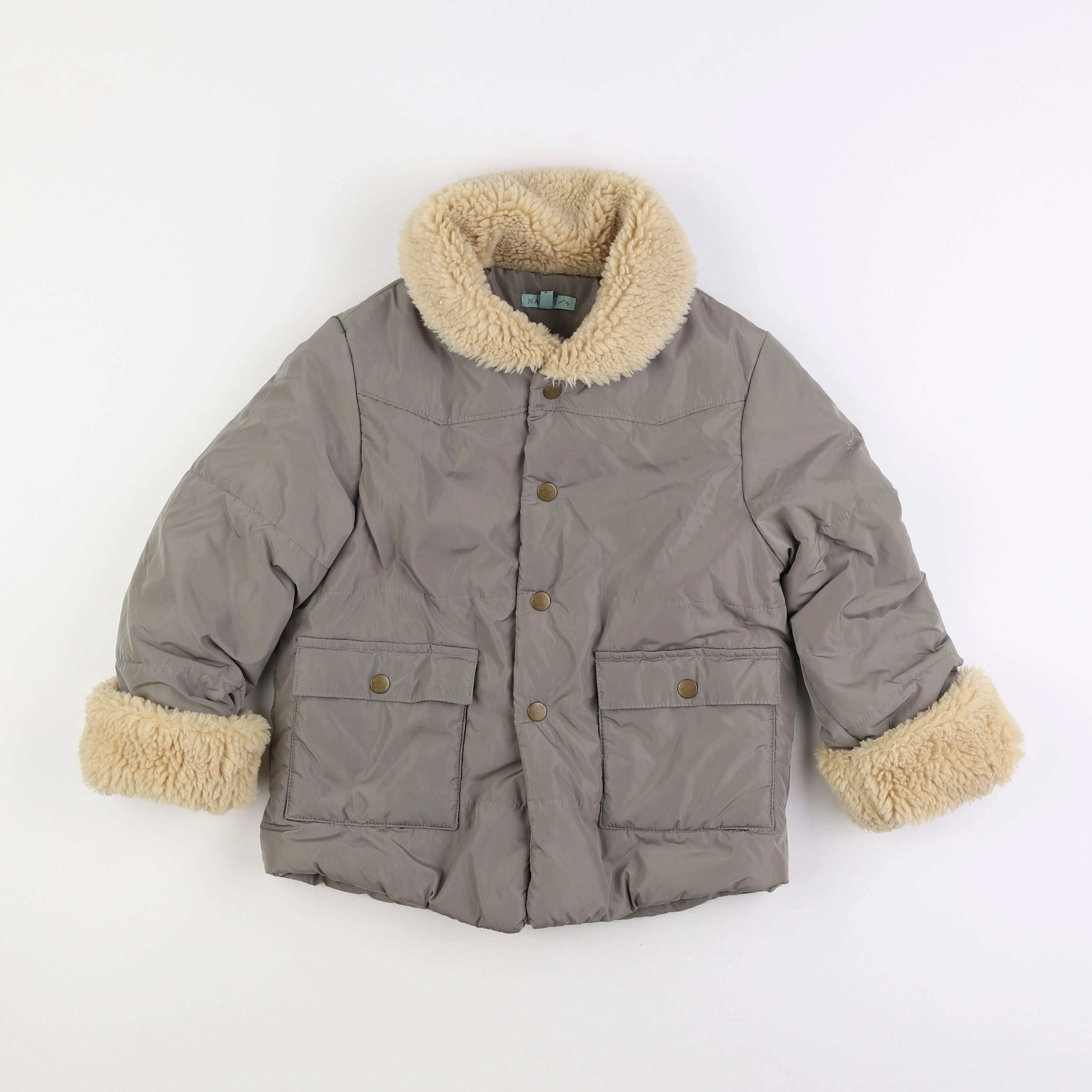 Nanos baby - veste doublé gris - 6 ans