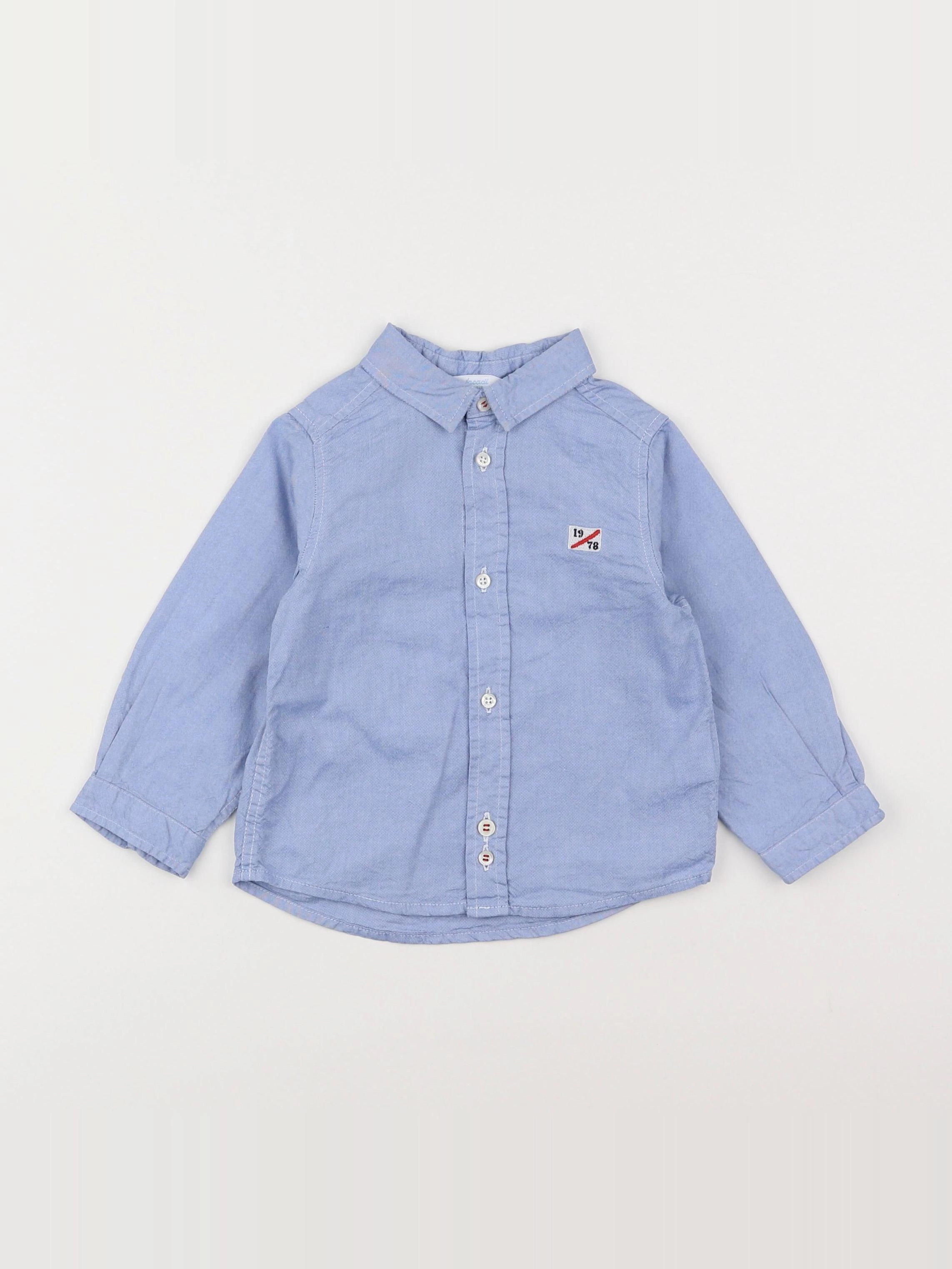 Jacadi - chemise bleu - 18 mois