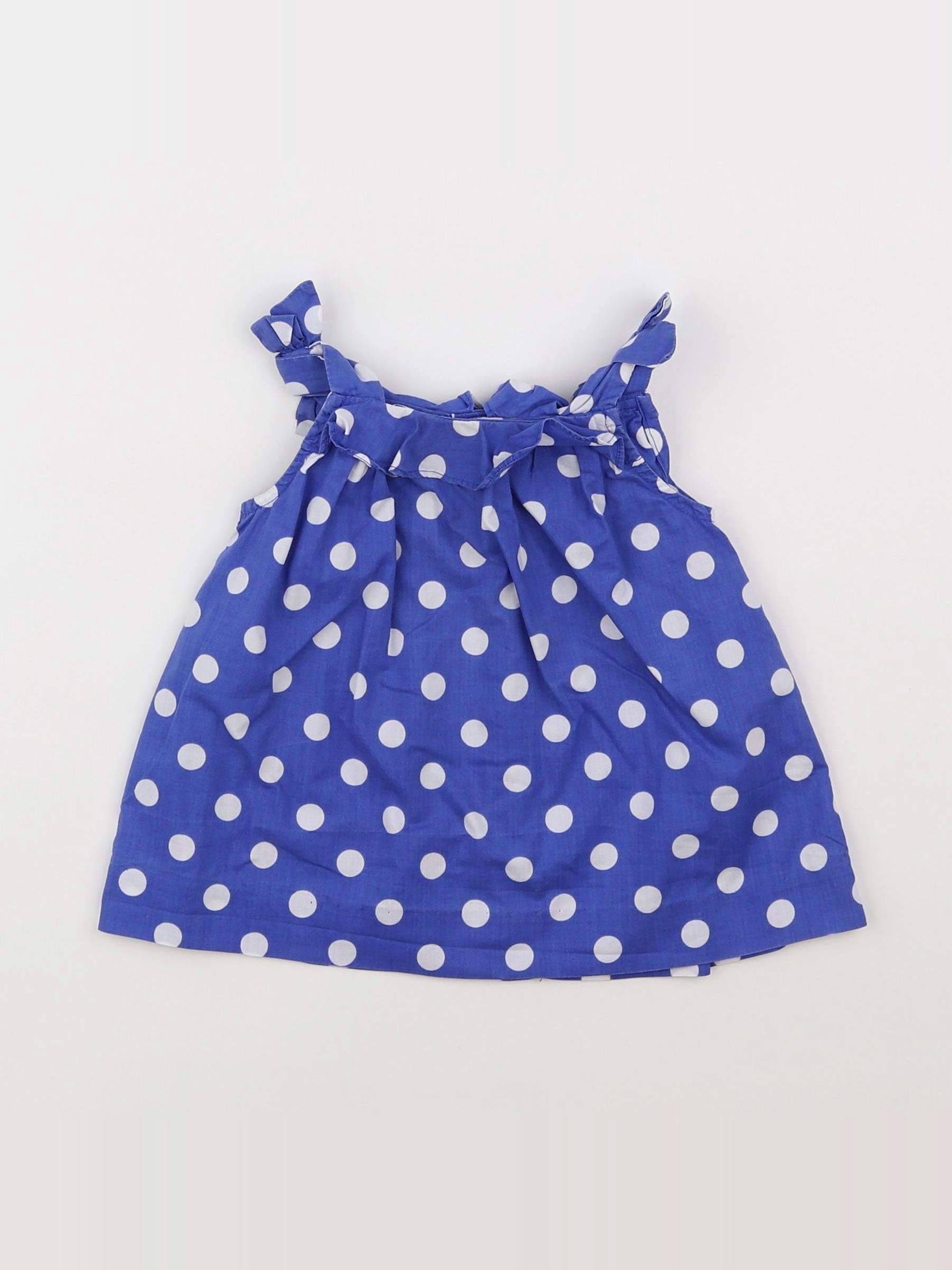 Jacadi - blouse bleu - 12 mois