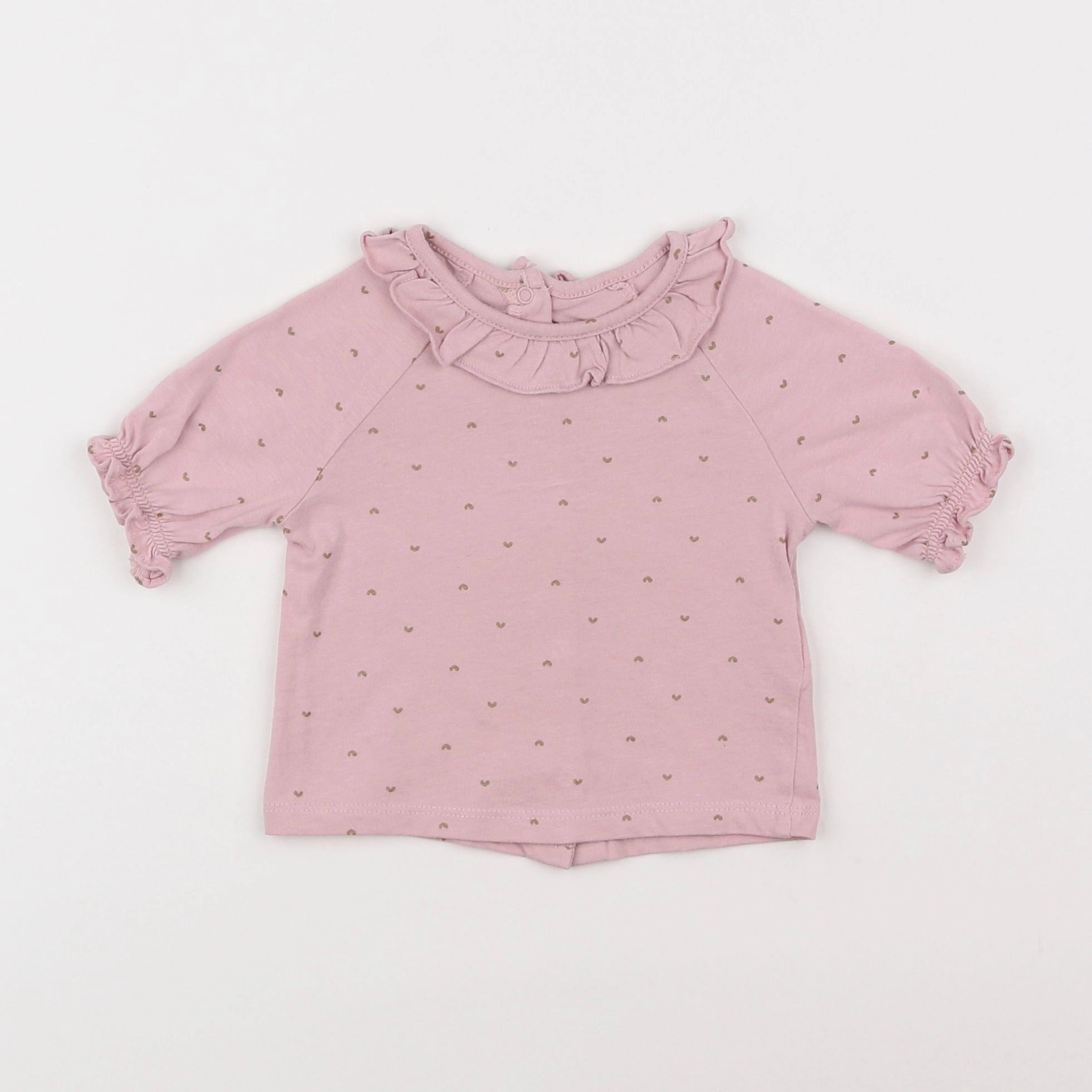 Vertbaudet - tee-shirt rose - 6 mois