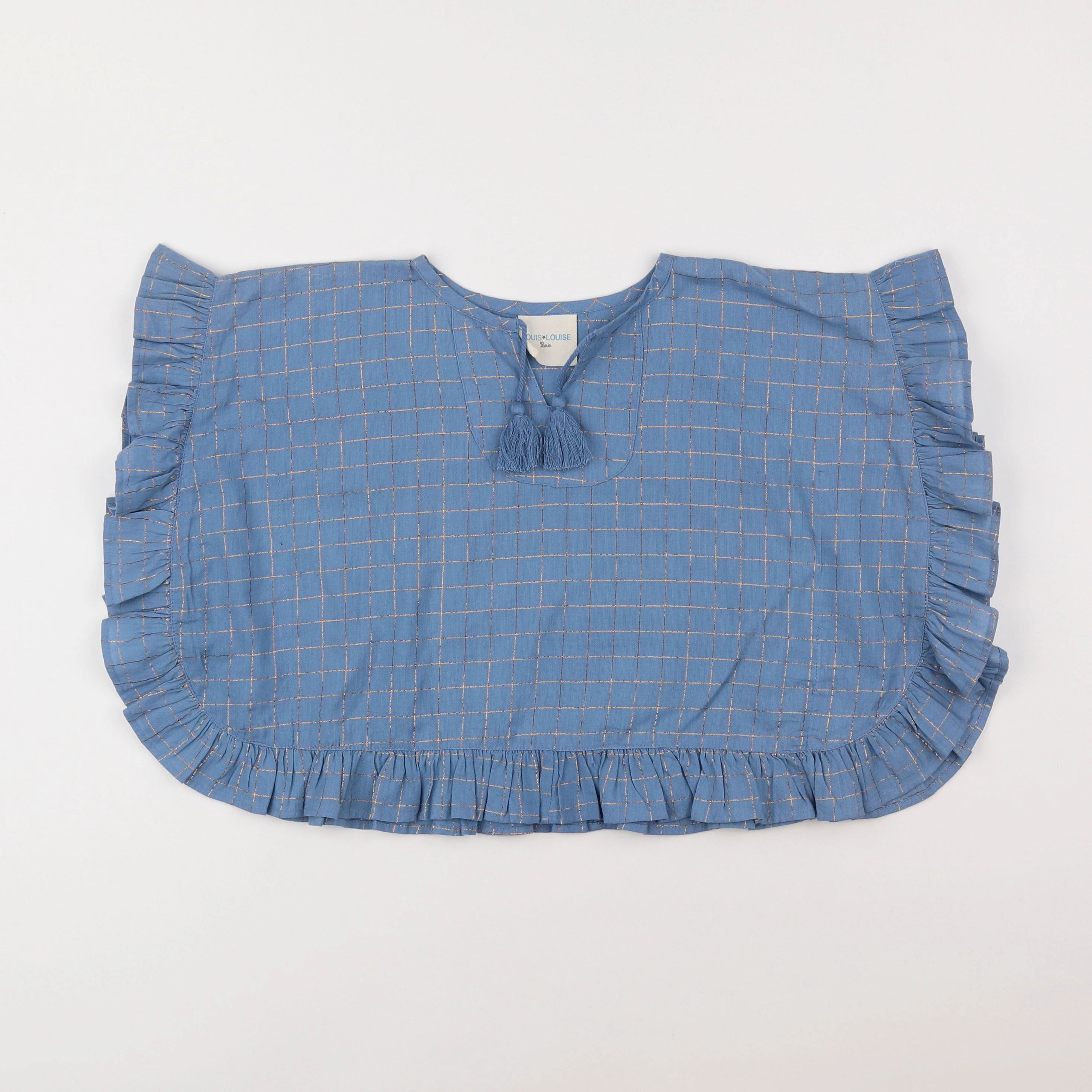 Louis Louise - blouse bleu - 5/8 ans