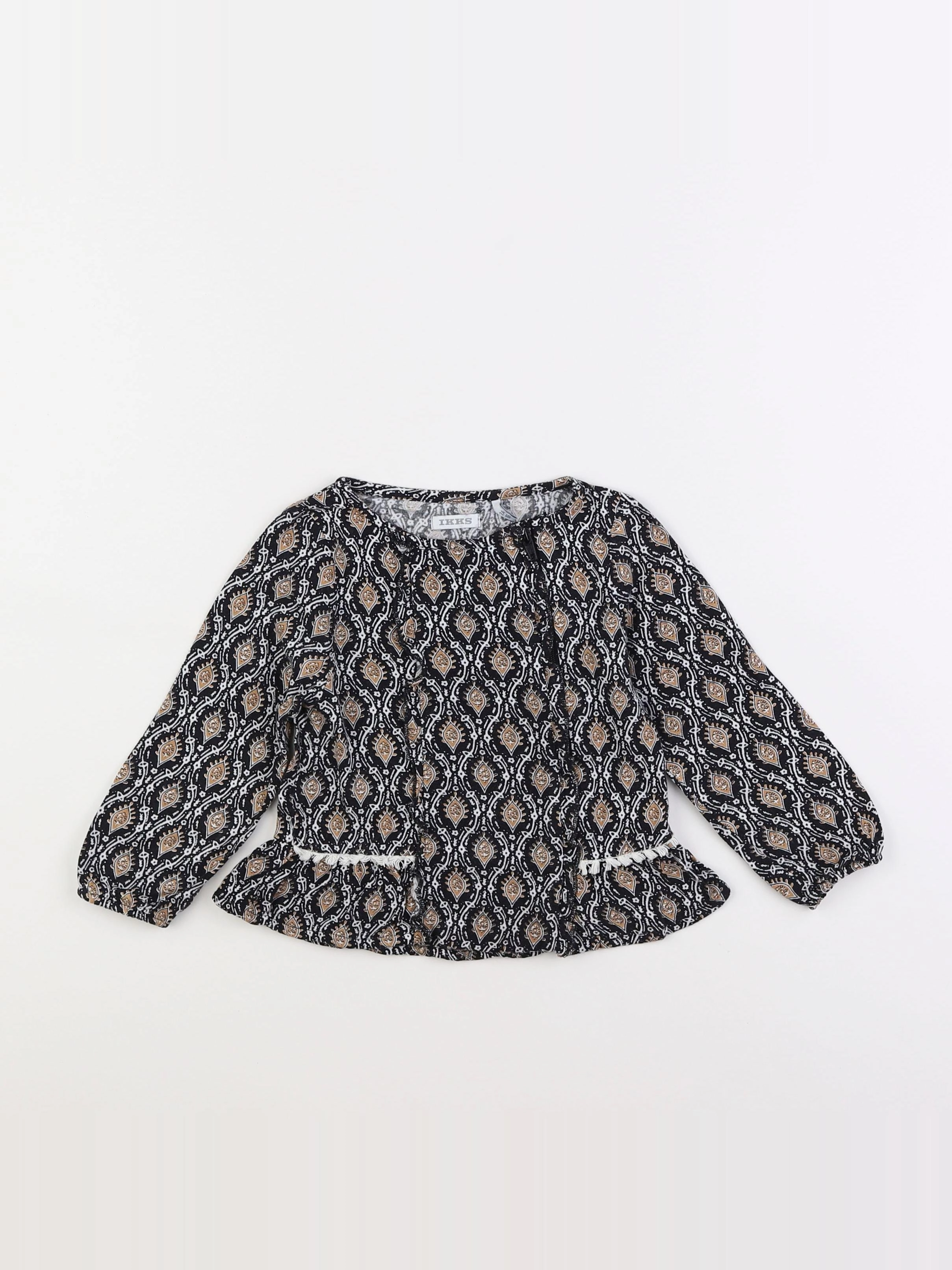 IKKS - blouse noir - 2 ans