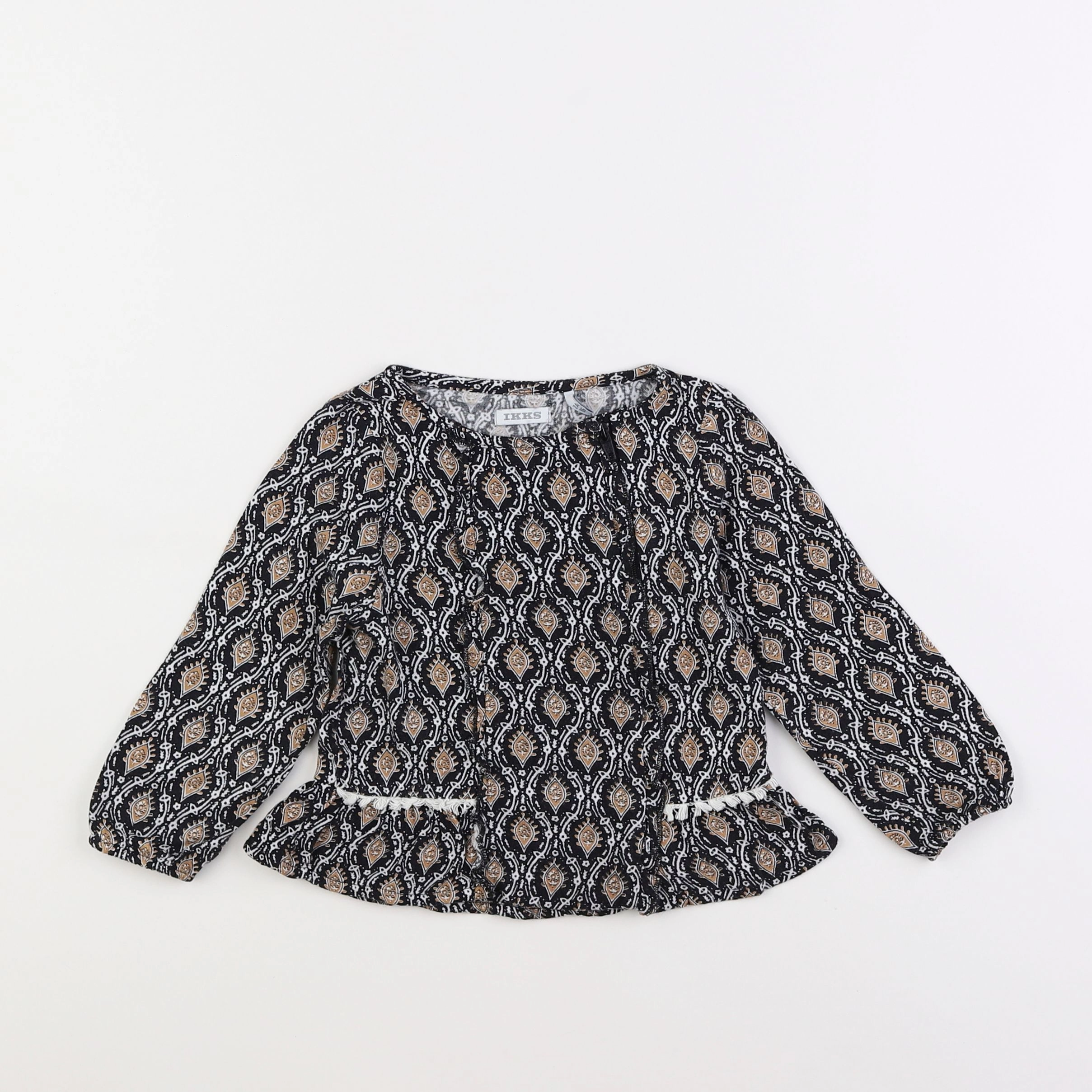 IKKS - blouse noir - 2 ans