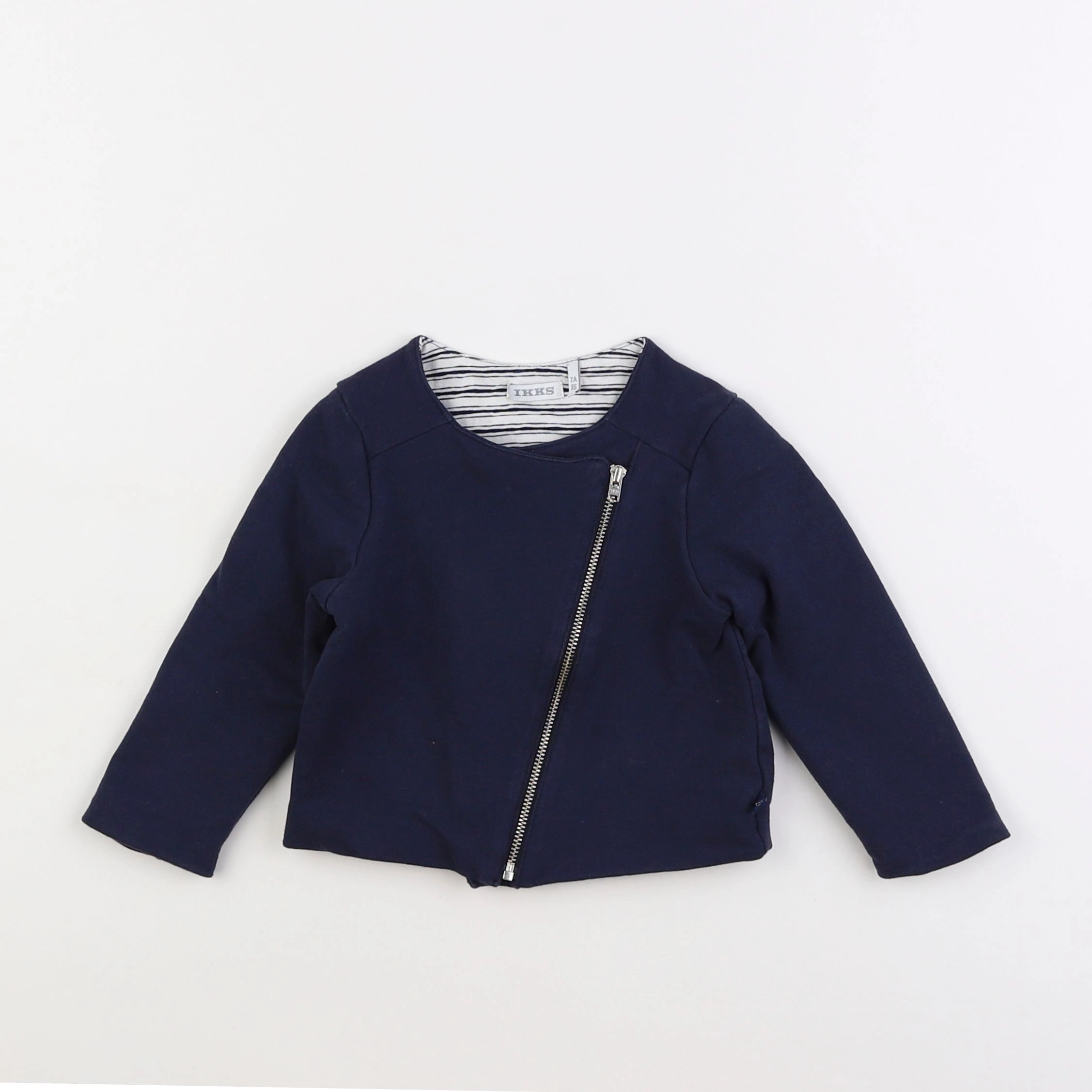 IKKS - sweat bleu - 2 ans