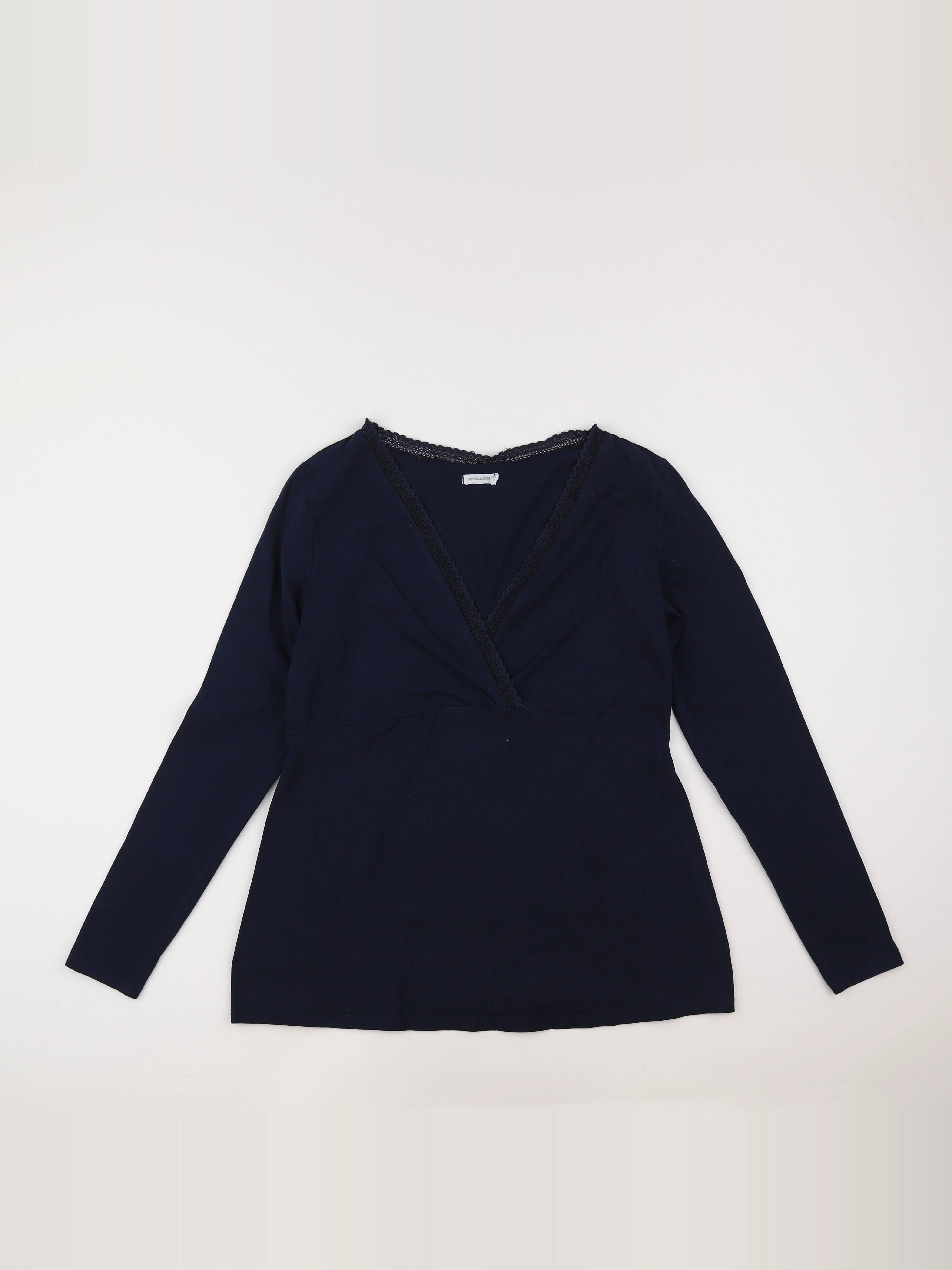 Vertbaudet - tee-shirt grossesse bleu - 42 à 44