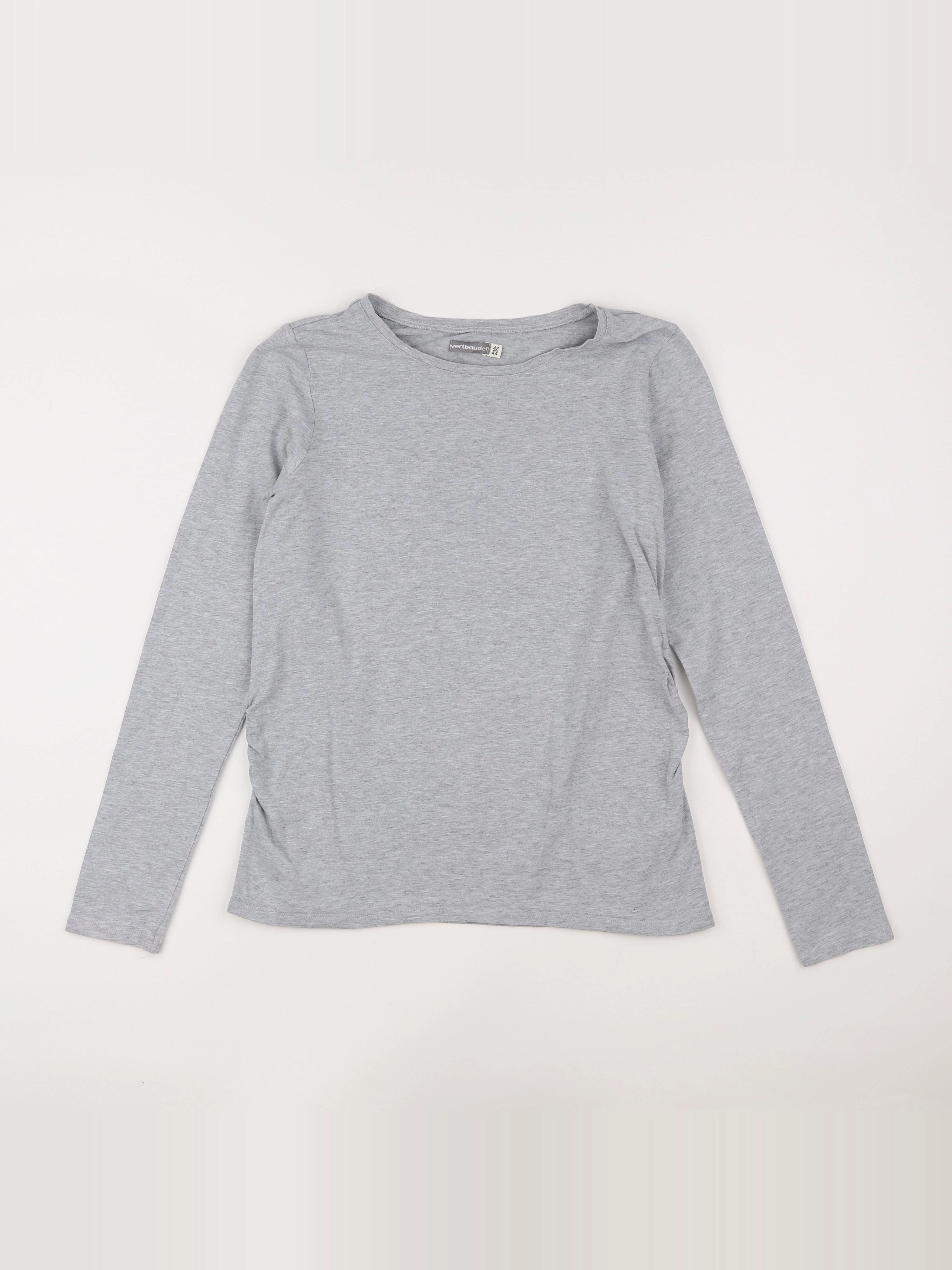 Vertbaudet - tee-shirt grossesse gris - 42 à 44