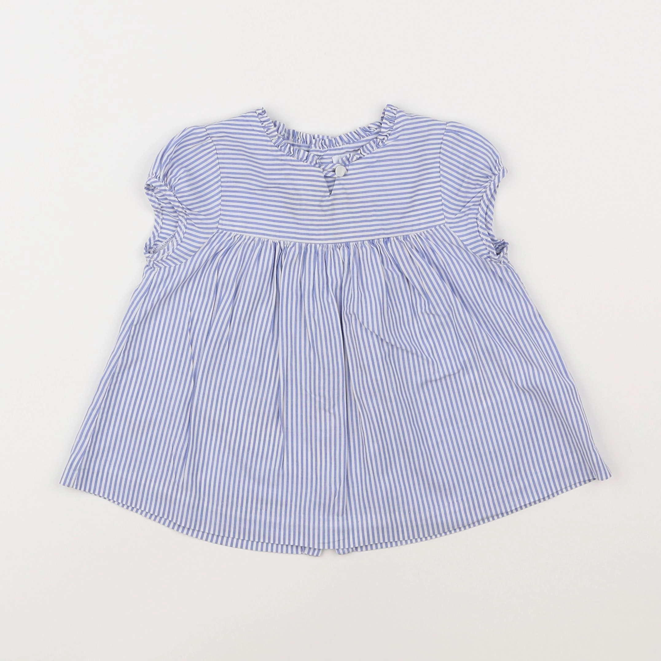 Jacadi - blouse blanc, bleu - 2 ans