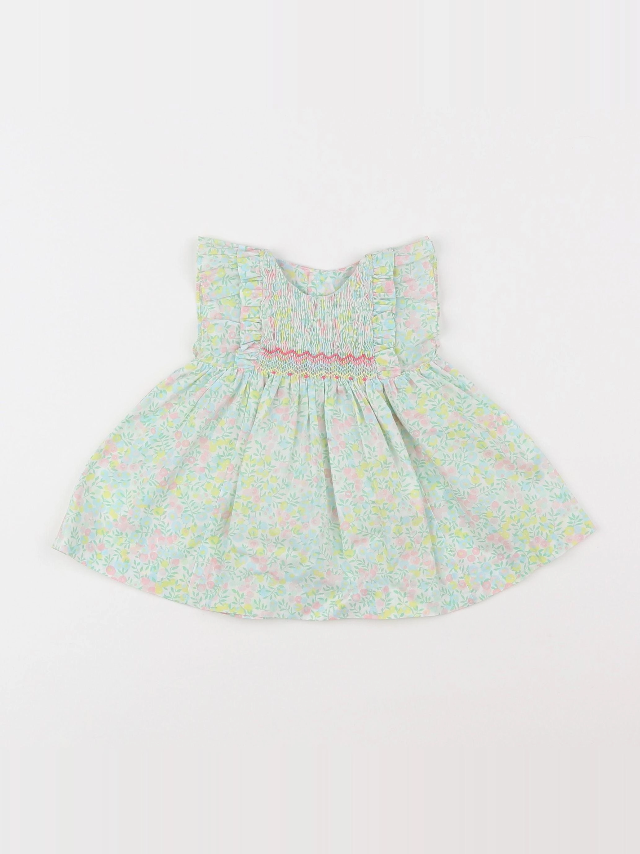 Jacadi - robe liberty multicolore - 1 mois