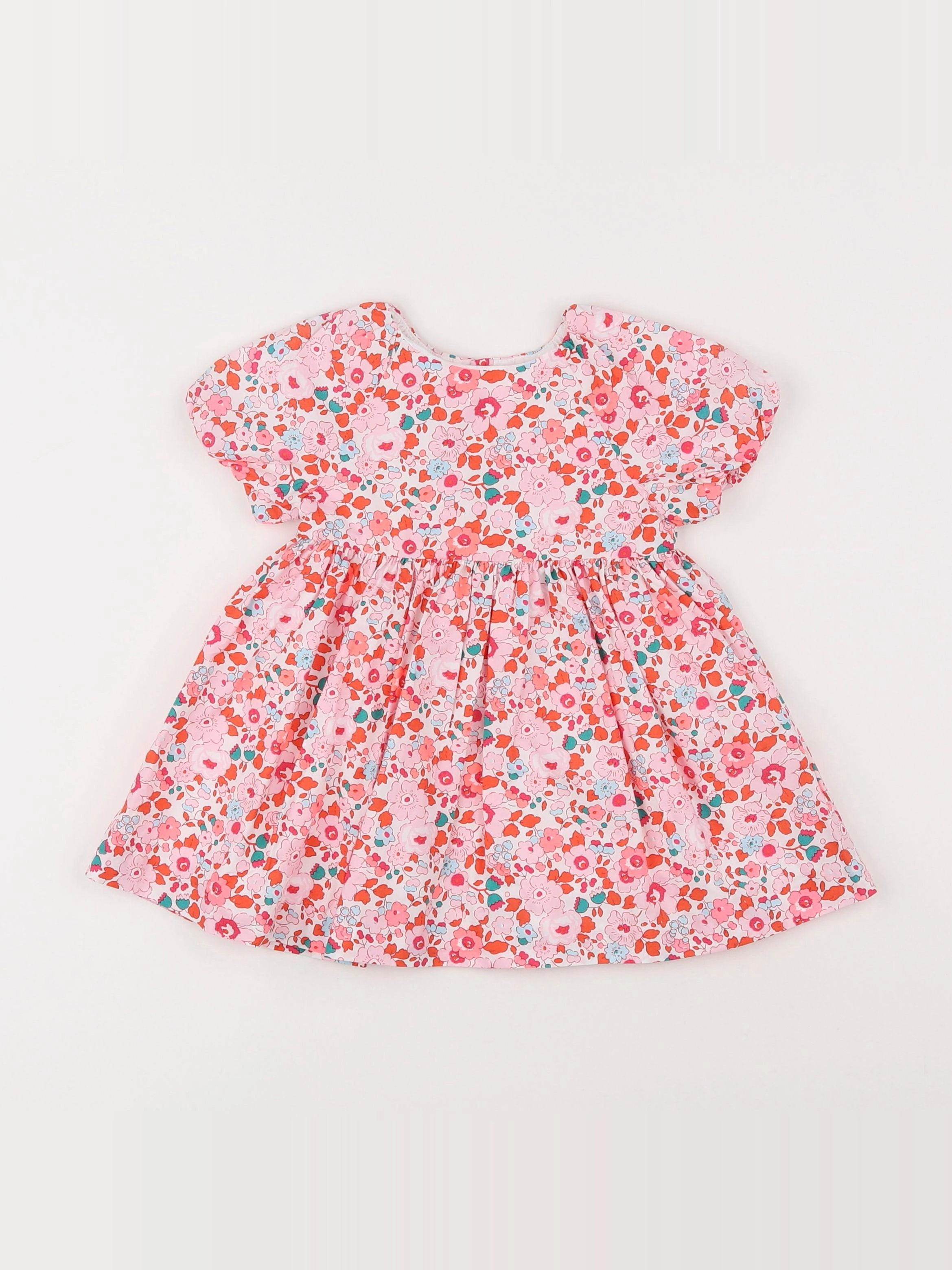 Jacadi - robe liberty multicolore - 12 mois