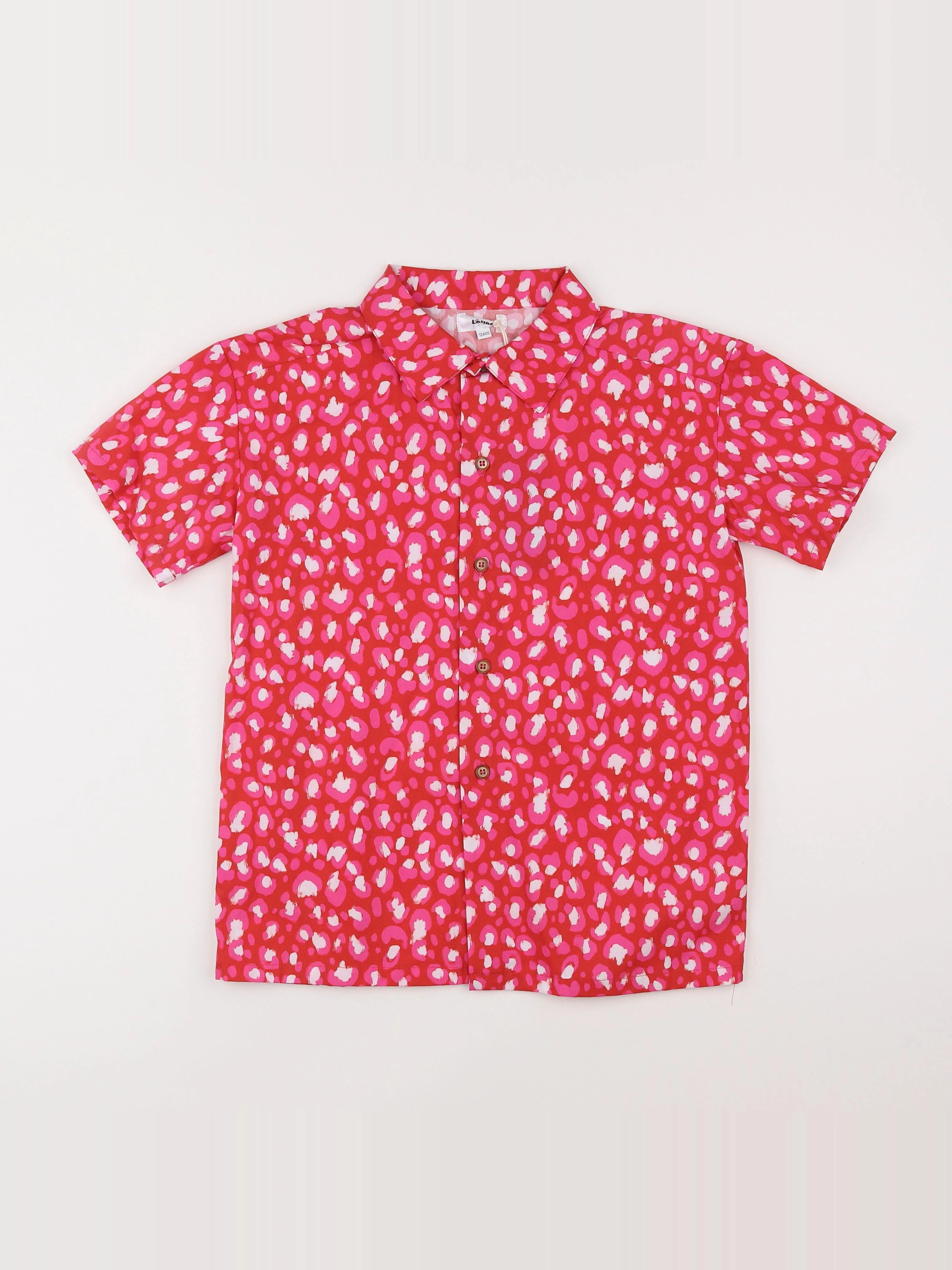 Lours - chemise rose, rouge - 12 ans