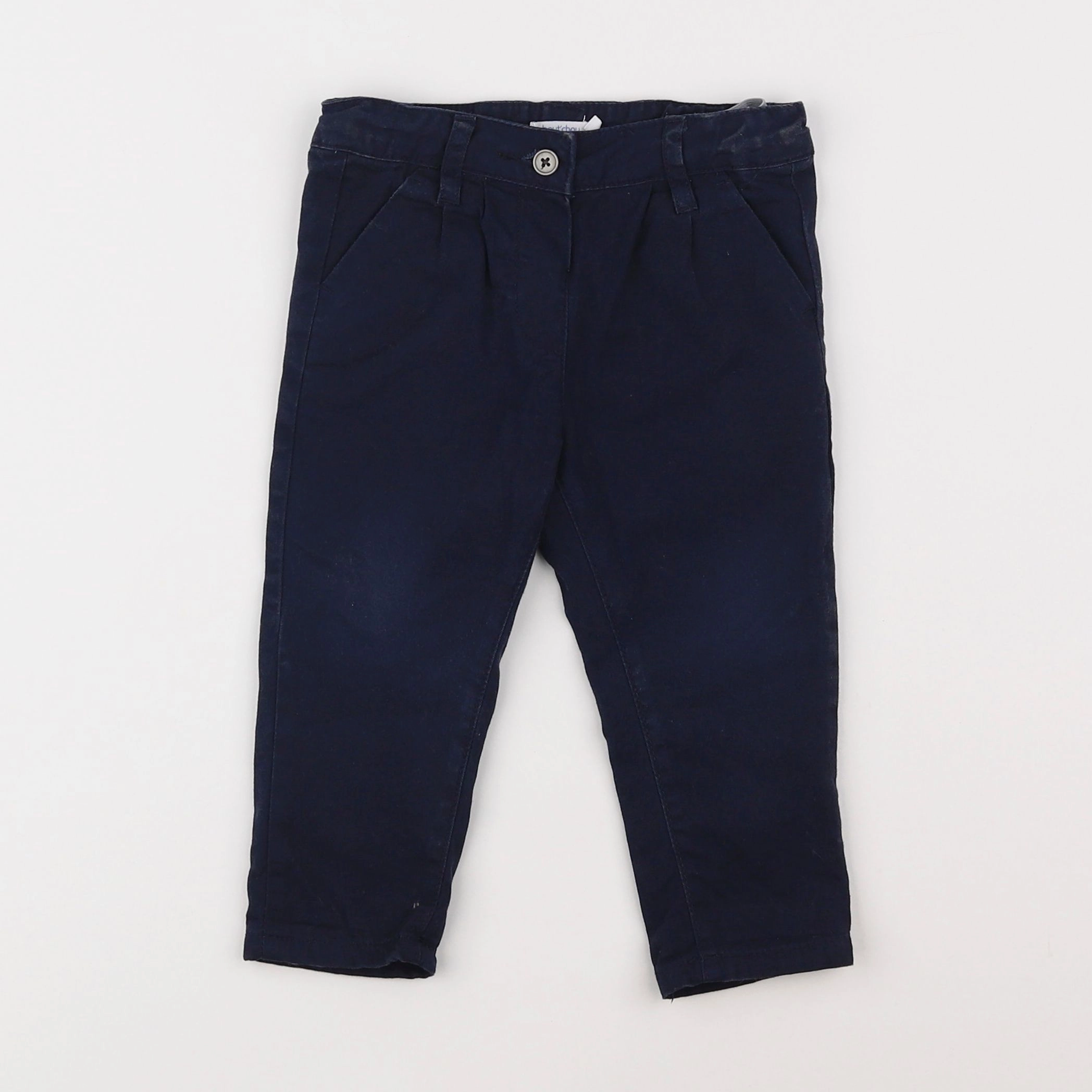 Boutchou - pantalon bleu - 12 mois